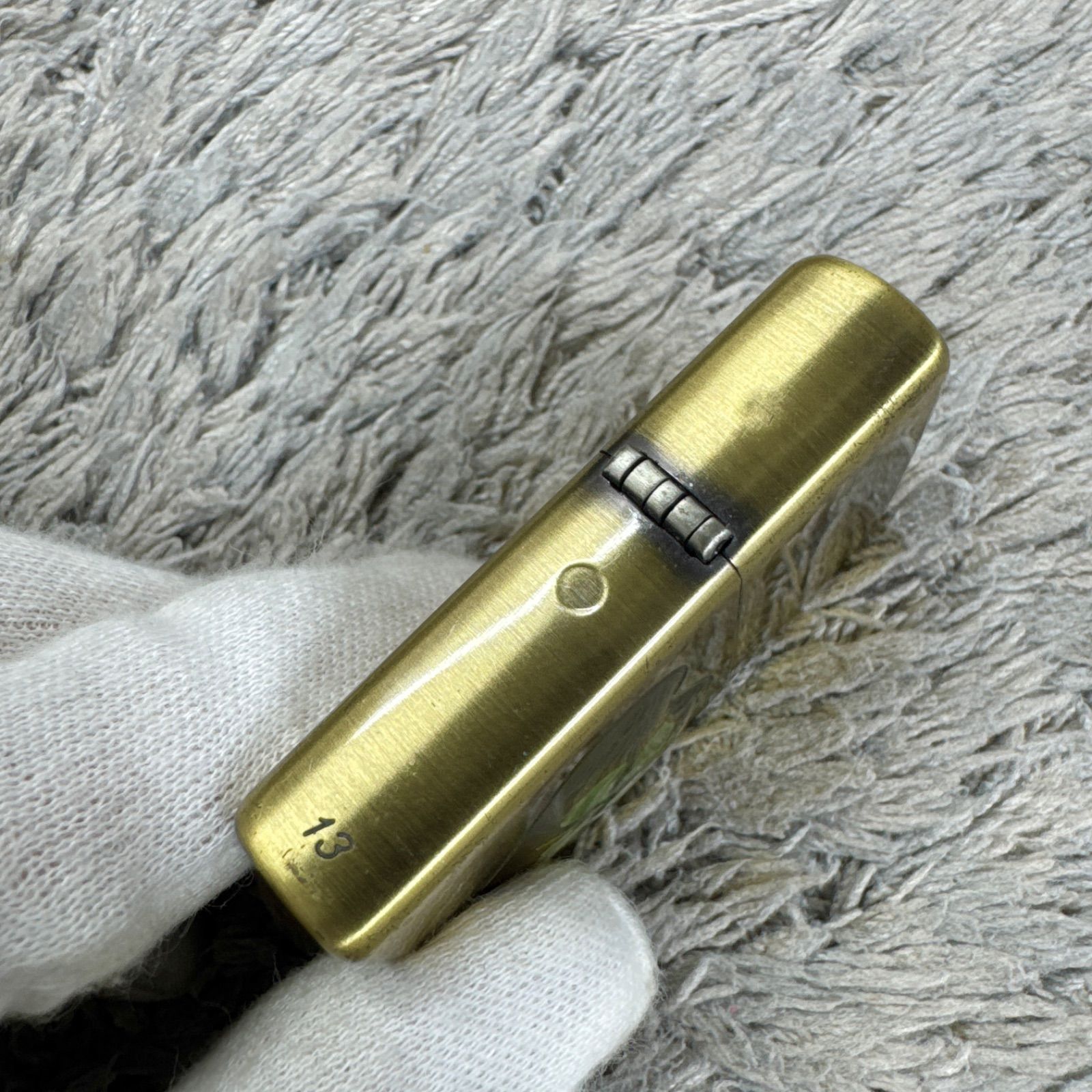 Zippo ジッポー リアル四つ葉のクローバー Luck オイルライター 