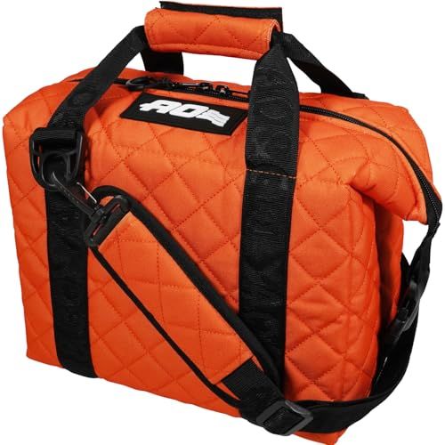 [일본 정품] AO 쿨러 (AO Cooler) 9팩 퀼팅 캔버스 소프트 쿨러 탠저린 8.5L 경량 단열 쿨러 박스 인슐레이티드 백 쿨러 백 (정품 5년 보증) e 1589cc54