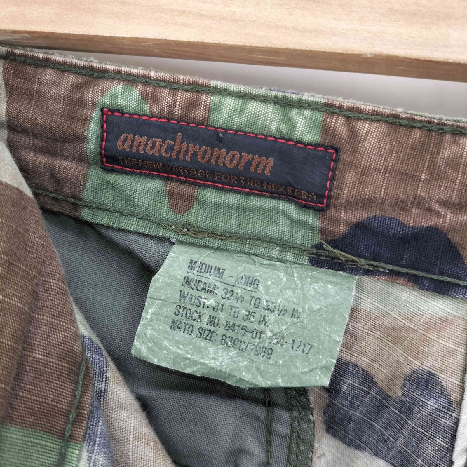 アナクロノーム Anachronorm パッチワーク リメイク カーゴパンツ