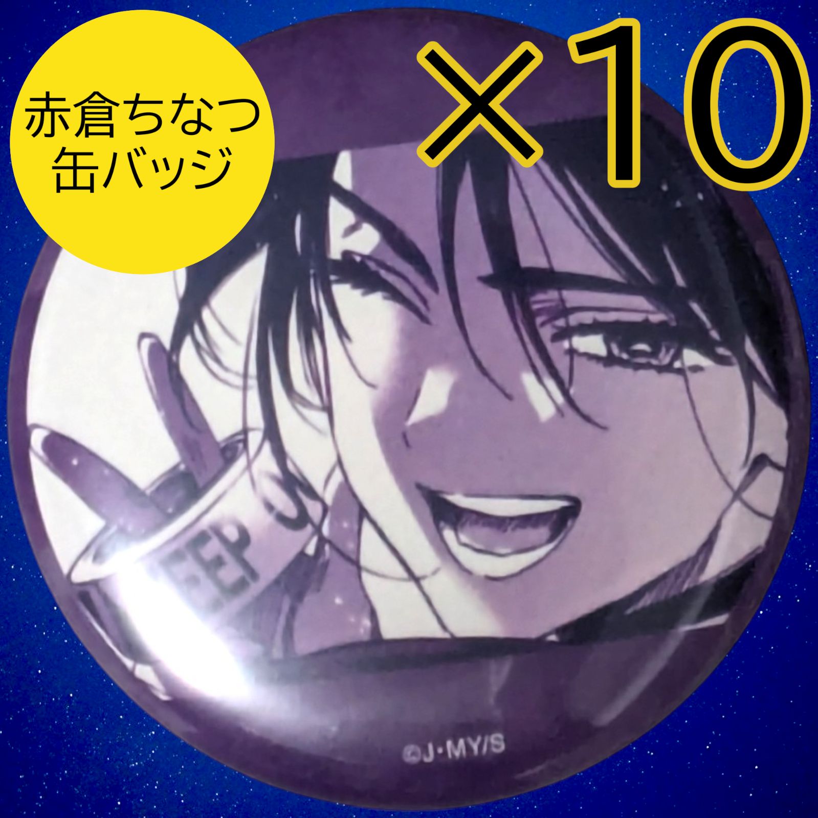 送料無料 24時間以内発送 未使用 10点セット 赤倉ちなつ 缶バッジ