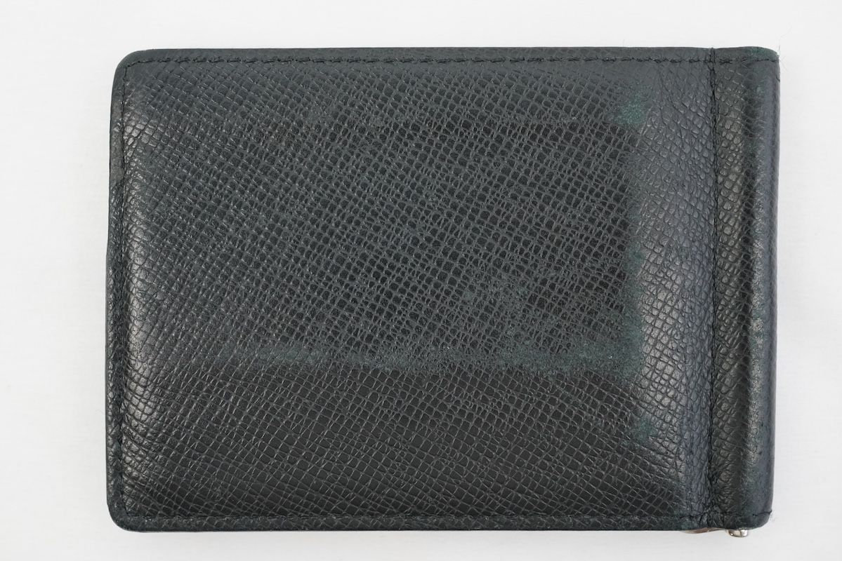 LOUIS VUITTON ルイヴィトン タイガ レザー マネークリップ 2つ折り