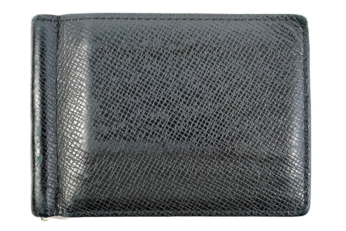 LOUIS VUITTON ルイヴィトン タイガ レザー マネークリップ 2つ折り