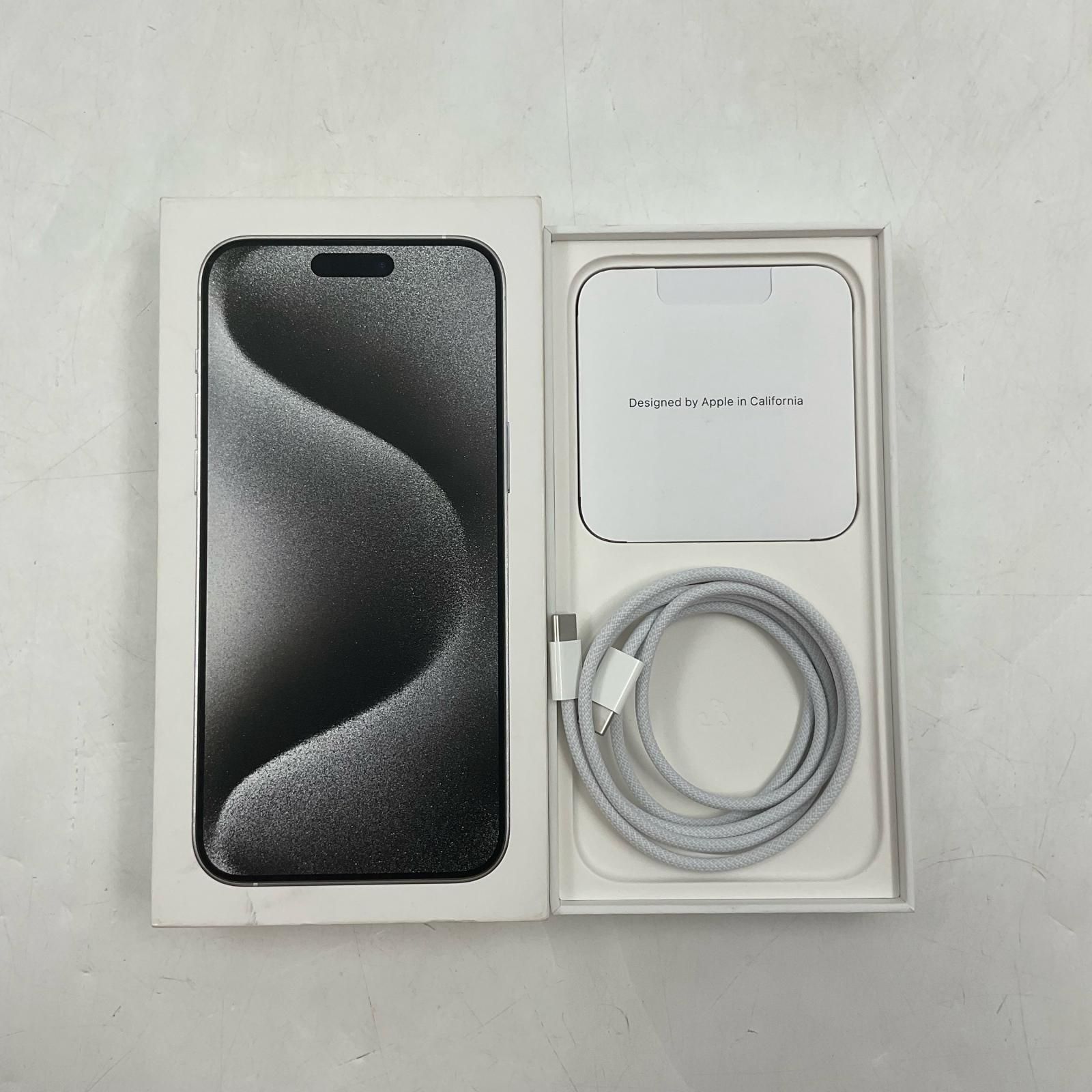 iPhone 15 Pro Max 512GB ホワイトチタニウム SIMフリー 美品 - メルカリ