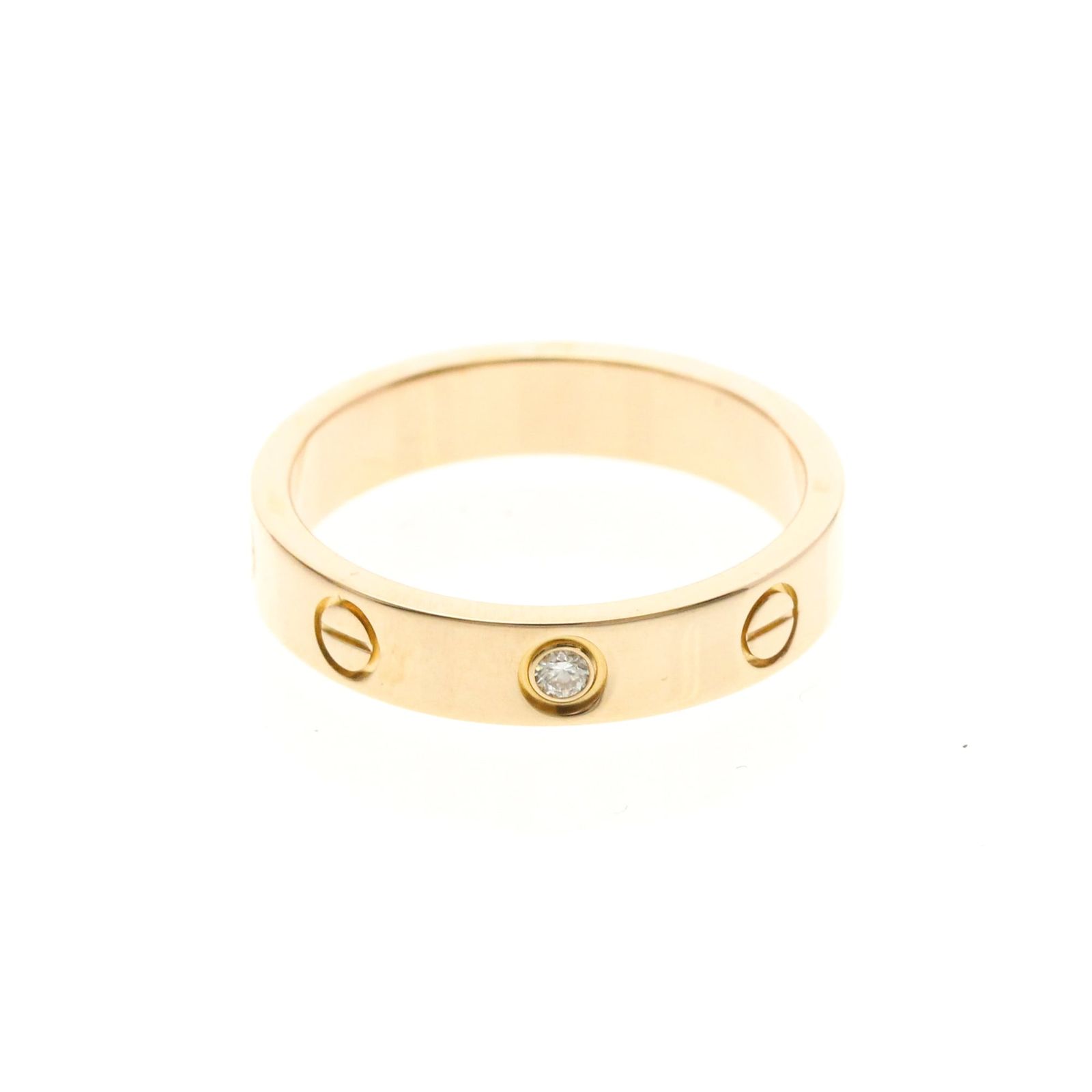 カルティエ(Cartier) ミニラブリング 1P ダイヤモンド K18ピンク 