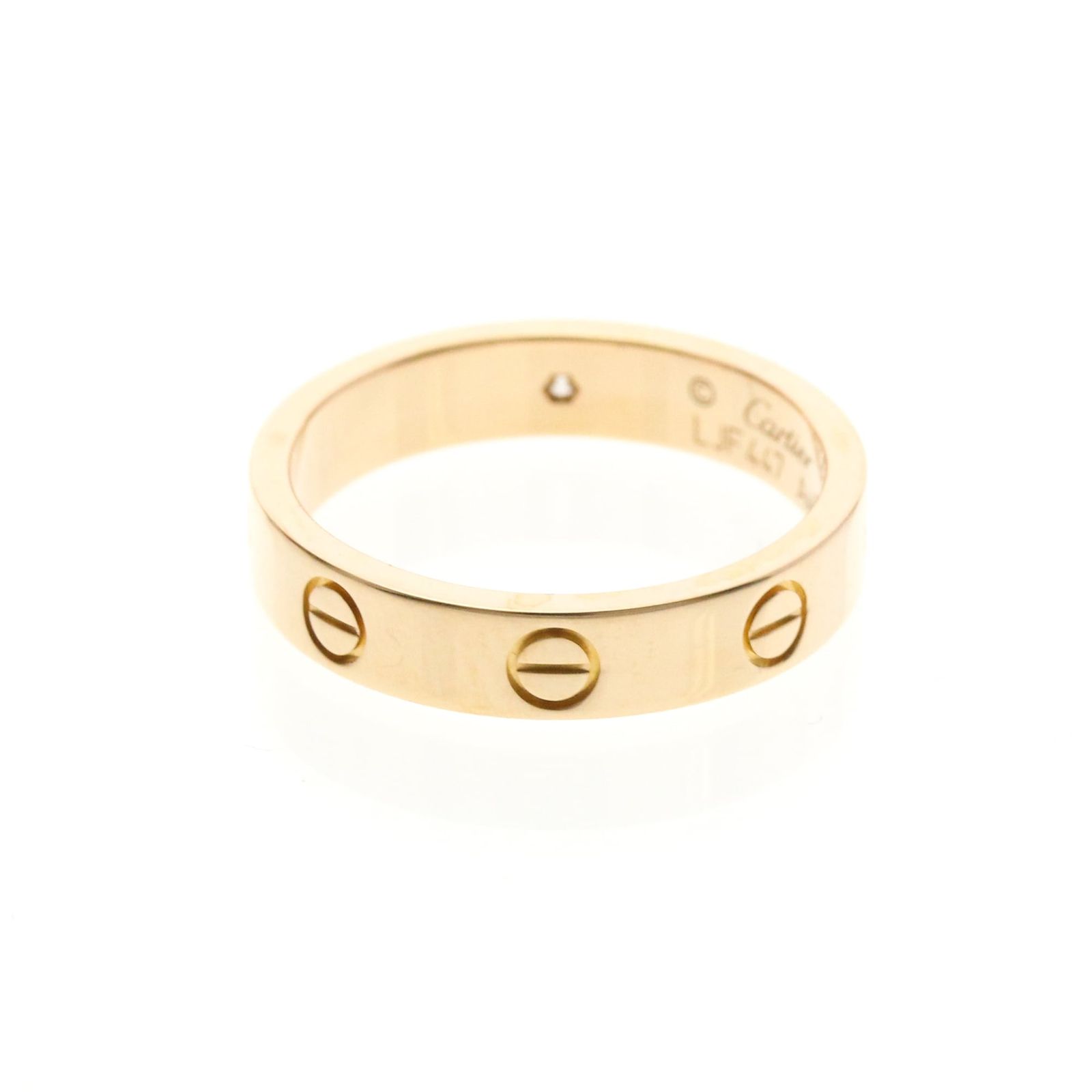 カルティエ(Cartier) ミニラブリング 1P ダイヤモンド K18ピンク 