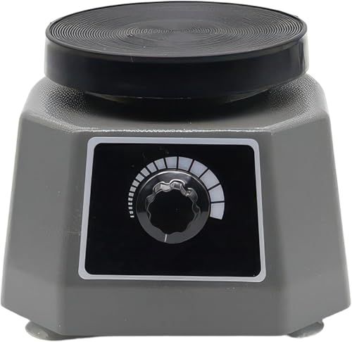 振動機 卓上 円盤バイブレーター 100W AC110V｜無段階パワー調整 石膏/埋没材の練和・脱泡に｜歯科技工/研究/実験室/模型製作向け コンパクト設計 低騒音に配慮wb