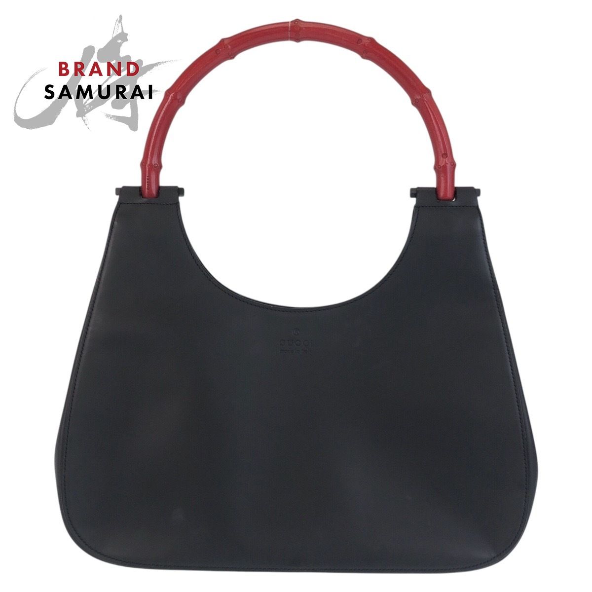 GUCCI グッチ バンブー ブラック 黒 レッド レザー/バンブー 001 3739