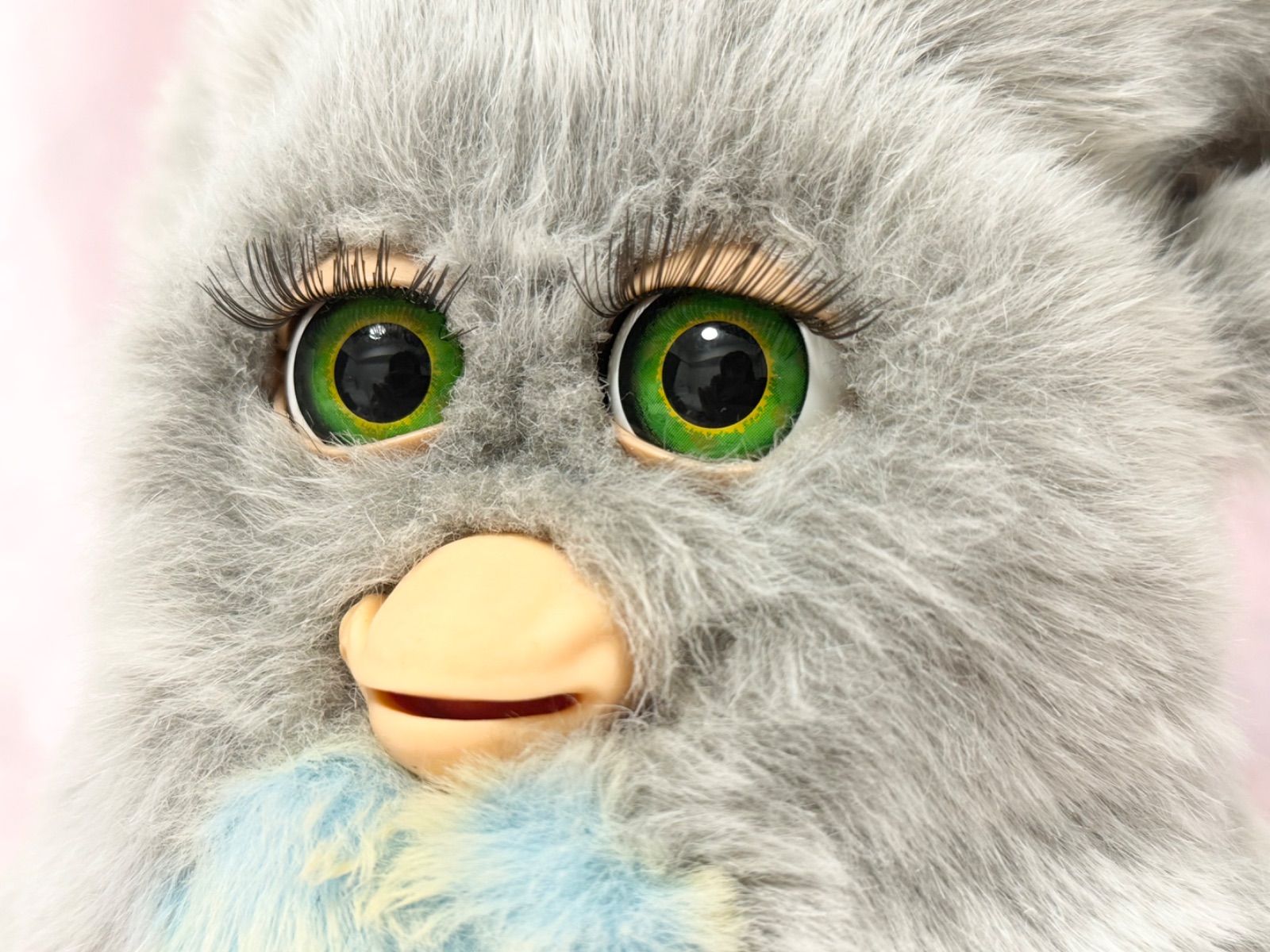 ファービー クラウディピンク 緑目 英語 1089 美品 完全動作確認済み