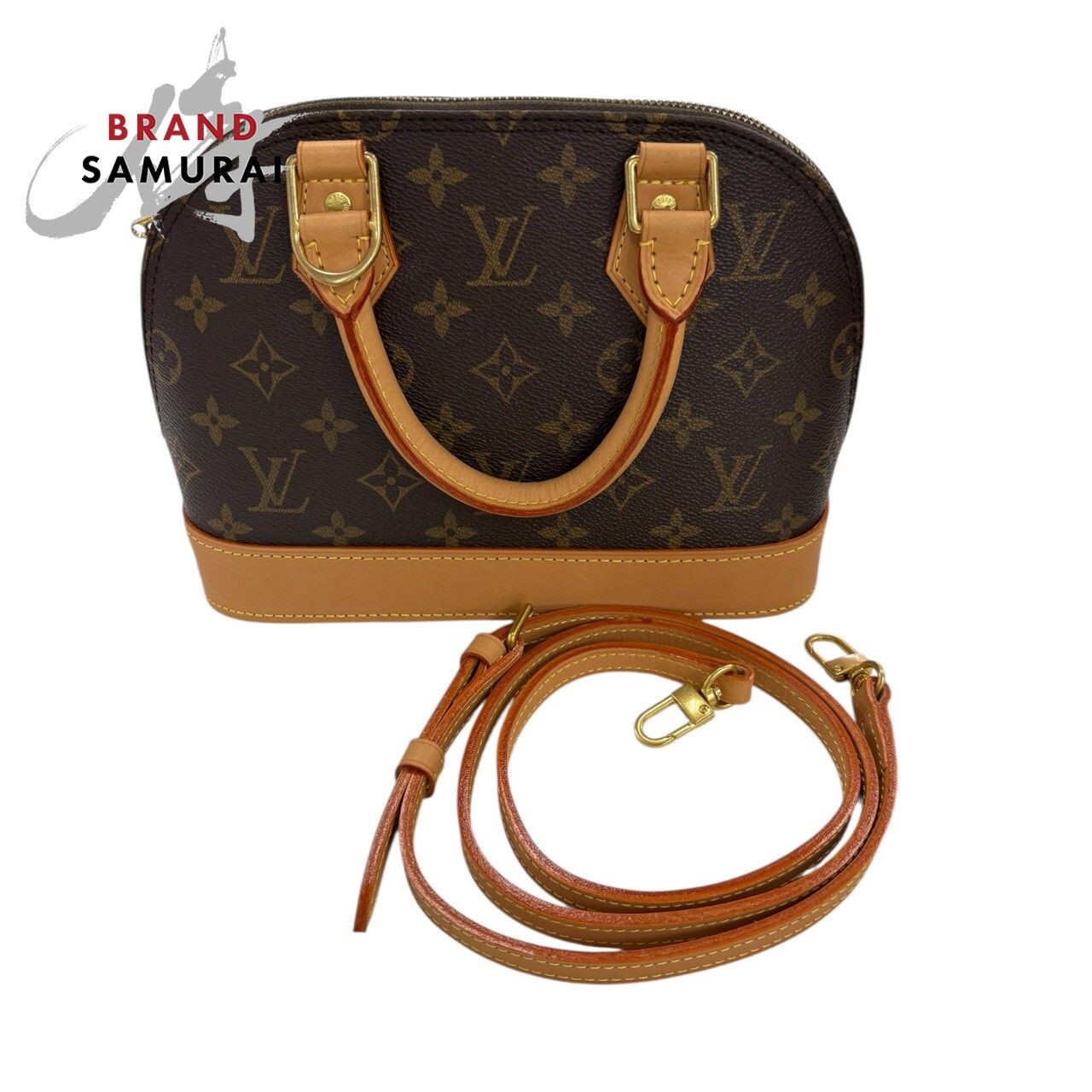 超美品 LOUIS VUITTON ルイヴィトン モノグラム アルマ ブラウン PVC 