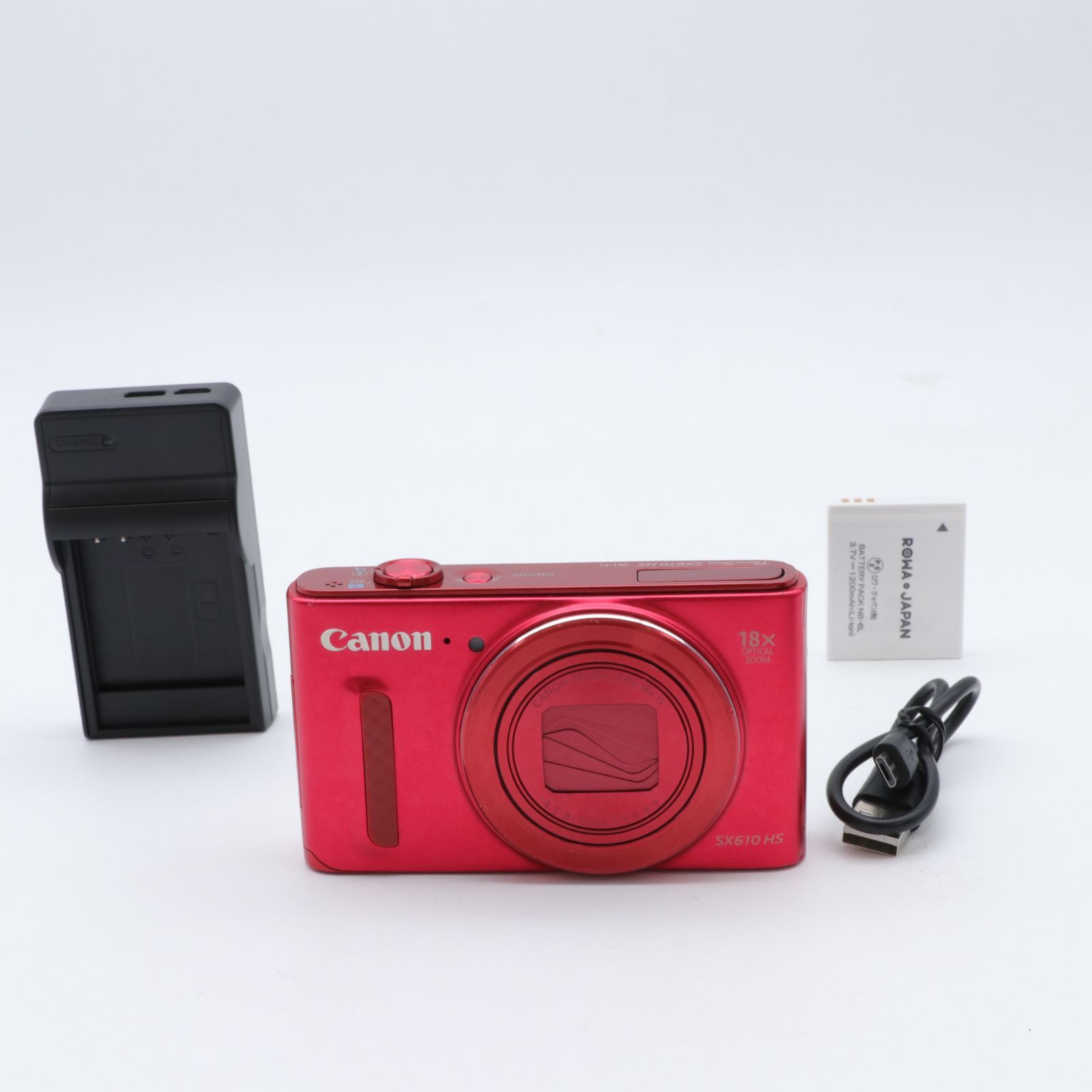 【送料無料】【並品】PowerShot SX610 HS レッド