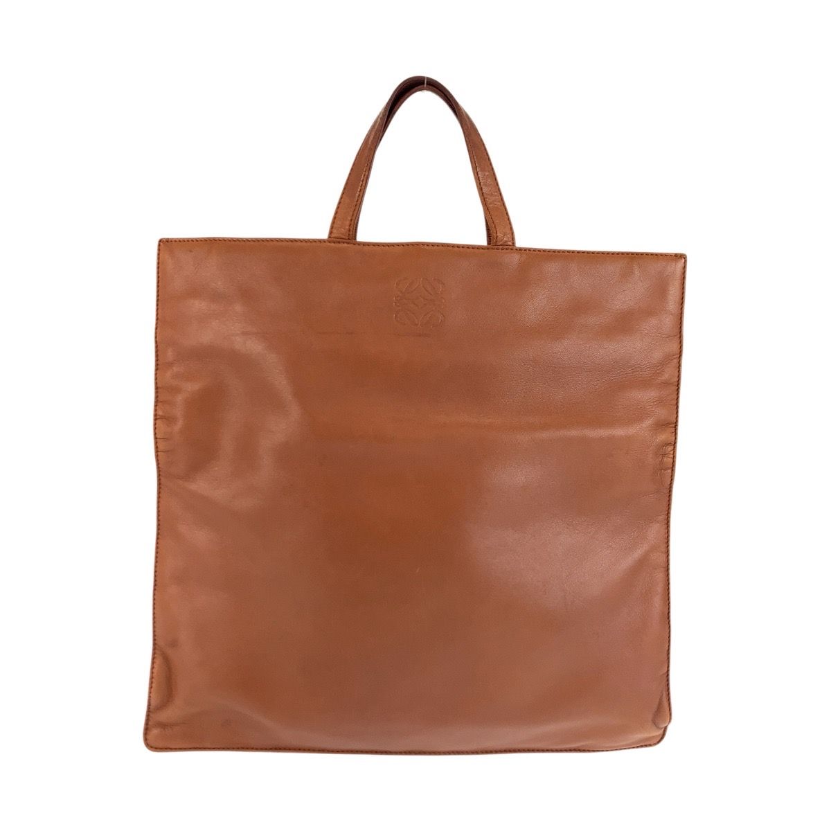 LOEWE キャメルブラウンレザーハンドバッグ LOEWE キャメルブラウンレザーハンドバッグ 【公式通販】