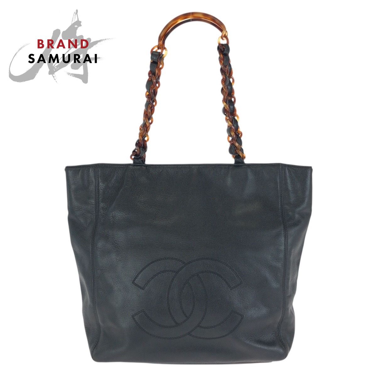 美品 CHANEL シャネル ヴィンテージ ココマーク ブラック 黒 キャビア 