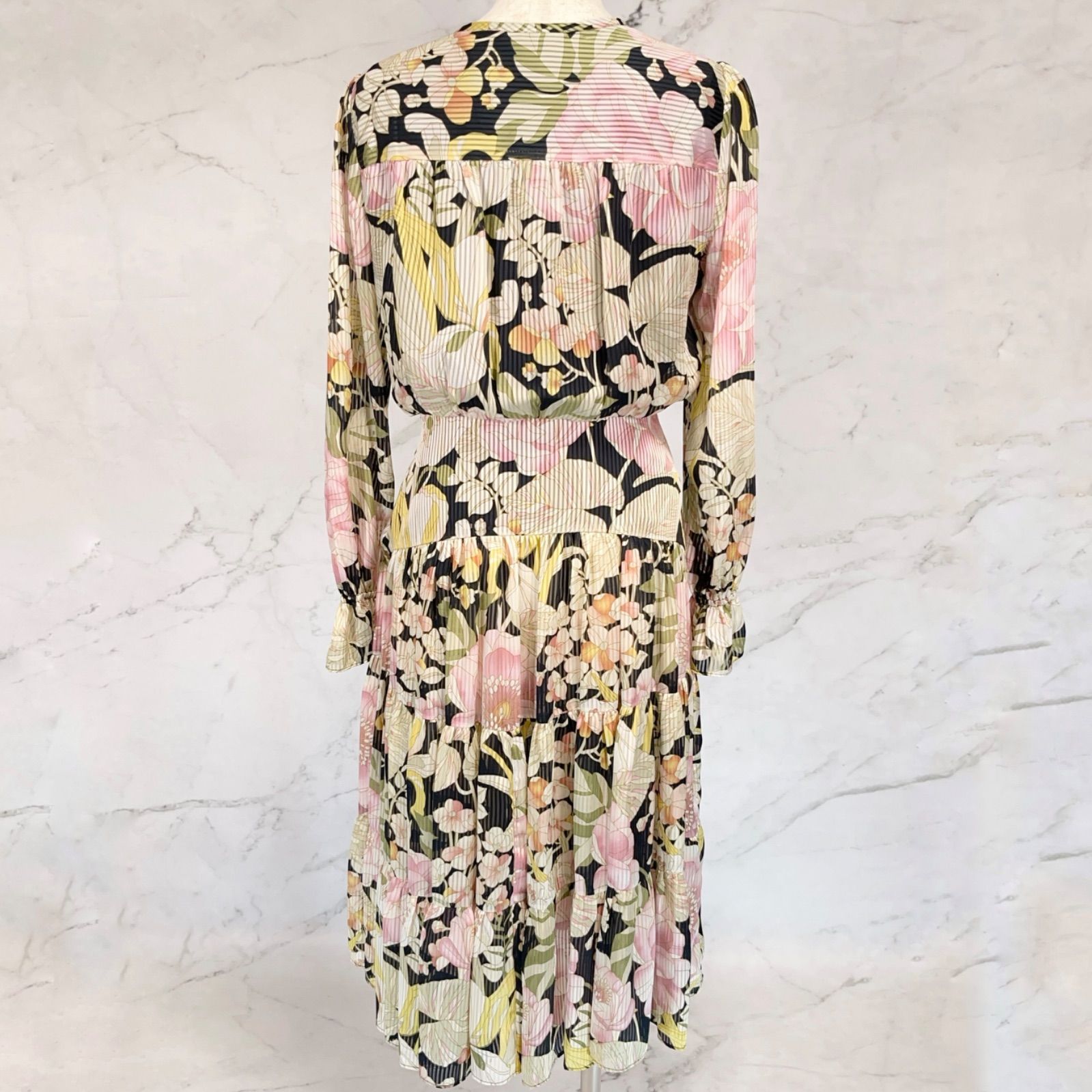 TED BAKER LONDON テッドベイカー 長袖 ワンピース 花柄 フラワー