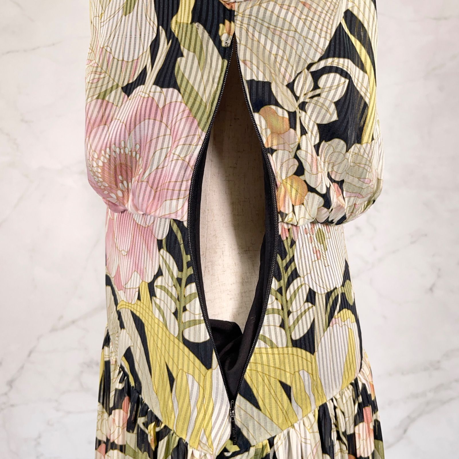 TED BAKER LONDON テッドベイカー 長袖 ワンピース 花柄 フラワー