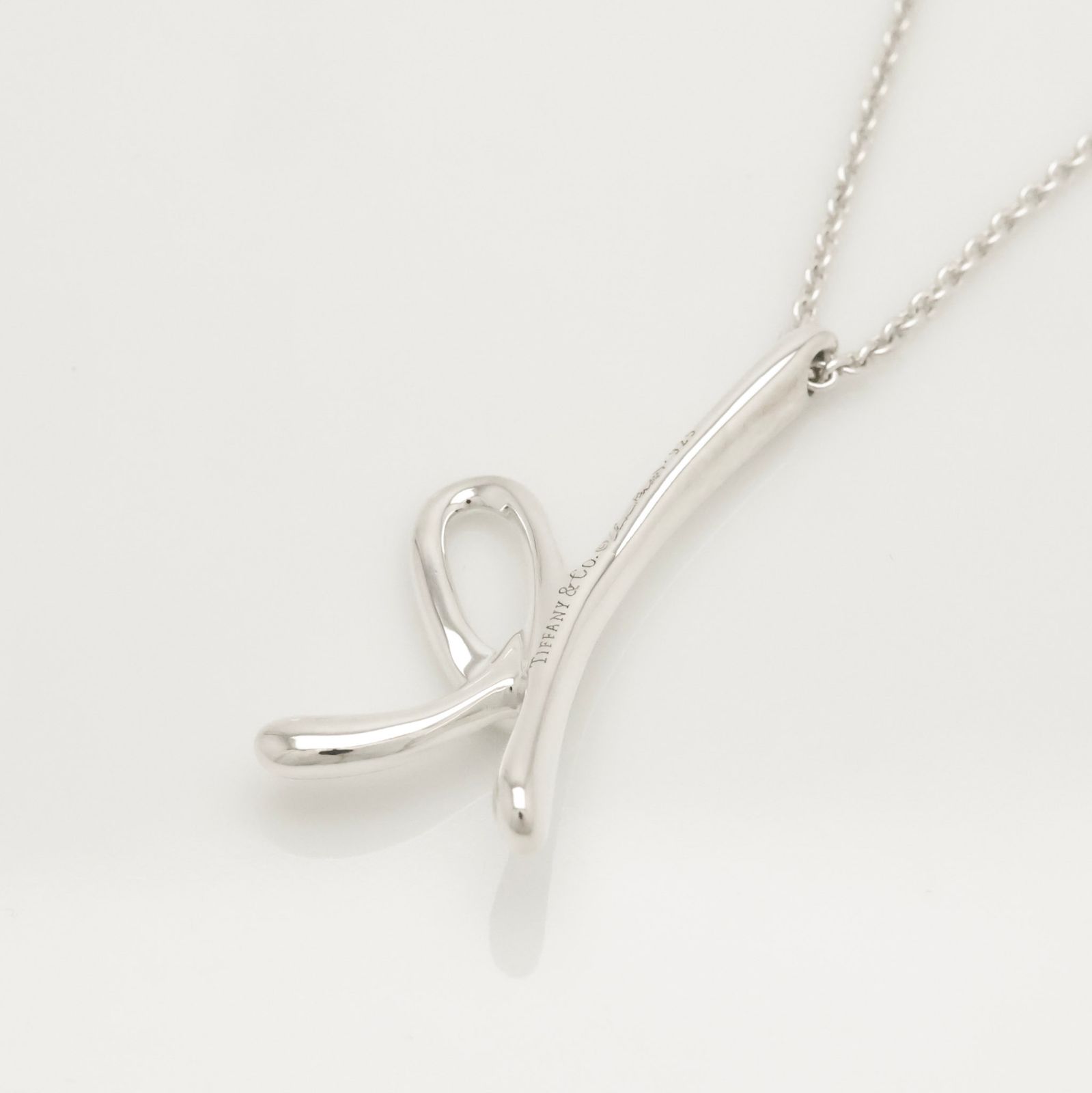 美品】ティファニー TIFFANY&Co. ミディアム ノーツ レター イニシャル 