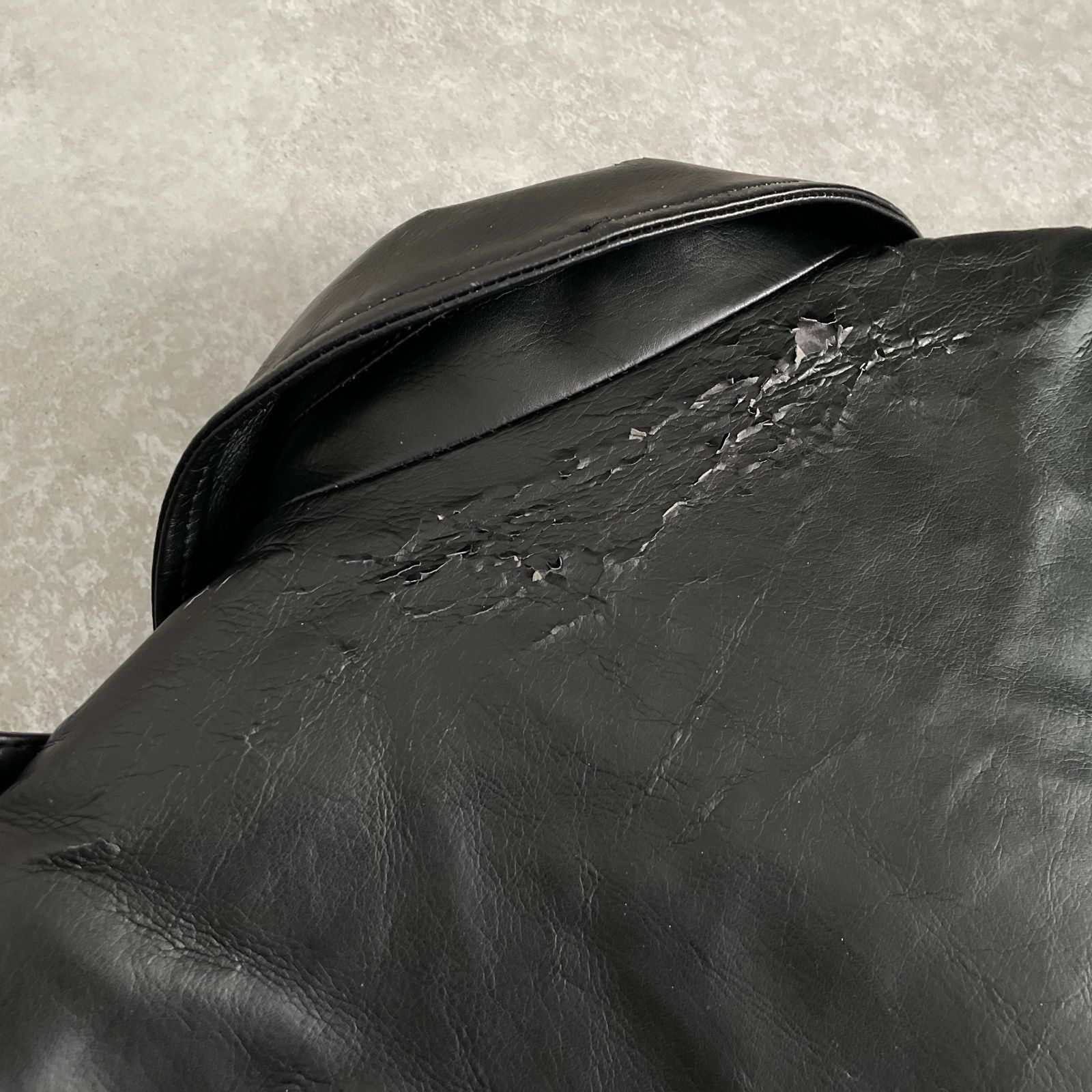 BALCK COMME des GARCONS ダブル ライダースコート PUレザー ブラック
