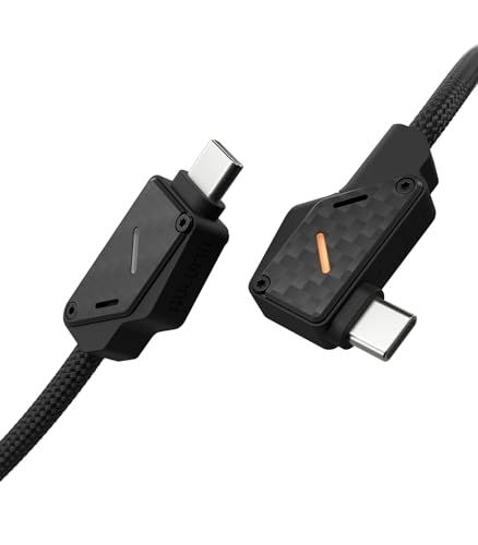 Aulumu M07 240W USB-C to USB-C カーボンファイバーケーブル | USB 3.1 Gen2 10Gbps | 4K@60Hz 映像出力・急速充電対応 | iPhone 17/16/15 Pro Max、NVMe SSD、Galaxp