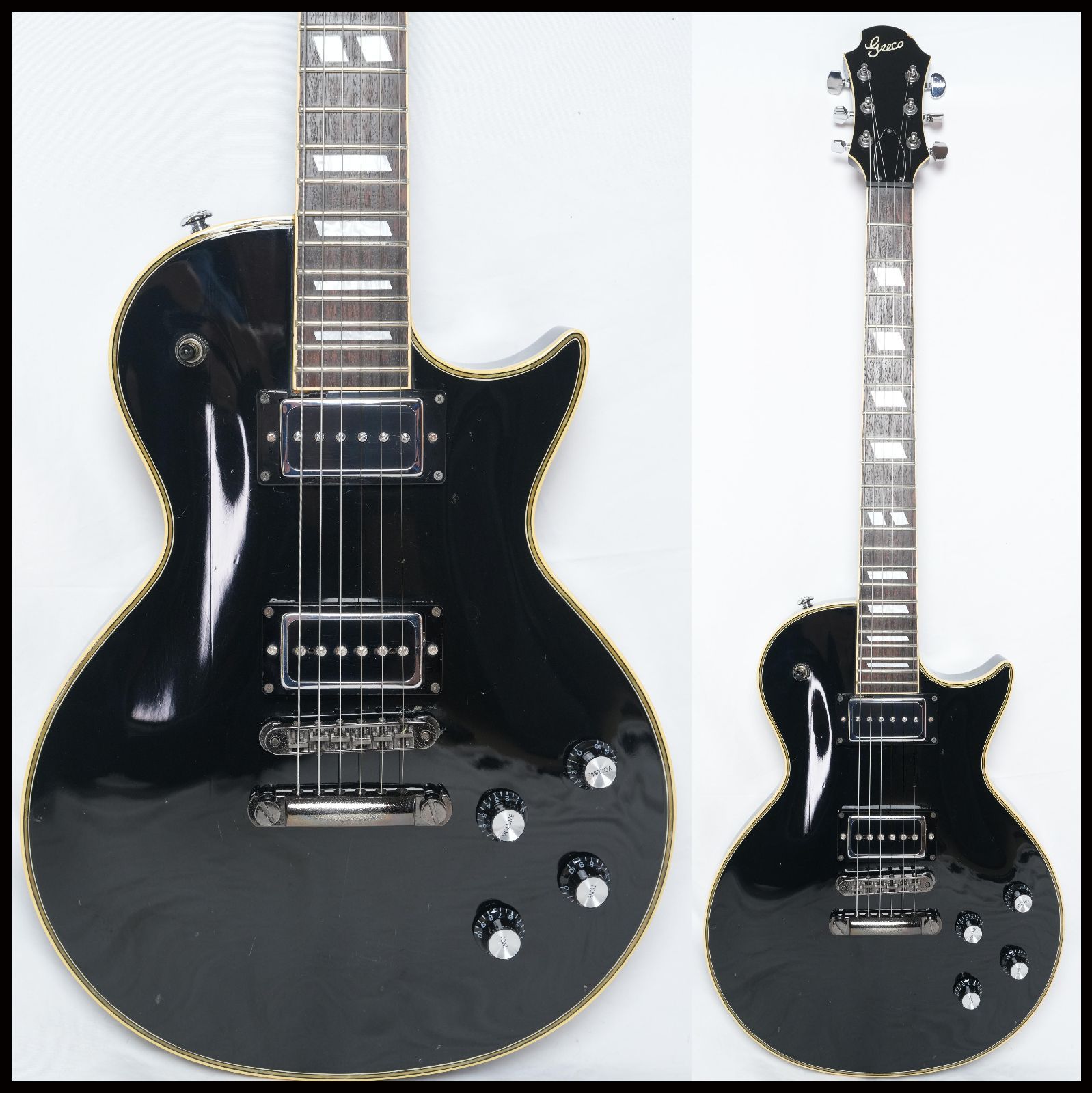 ギター GRECO LG-70 ☆Greco LG-70 BLACK (改)レスポール 日本製 2001年製☆ - メルカリ