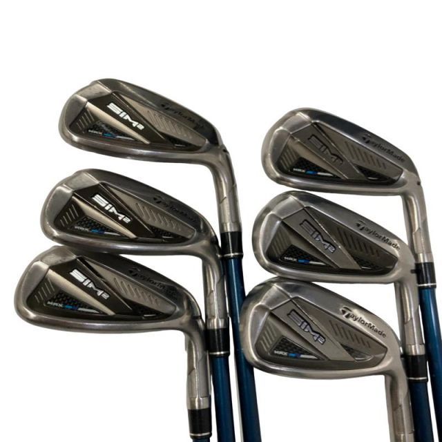 【中古】 テーラーメイド SIM2 MAX 7S アイアンセット IR TENSEI BLUE TM60(SIM2 IR) (フレックスS) メンズ 男性用 右利き 右用 Cランク ゴルフクラブ