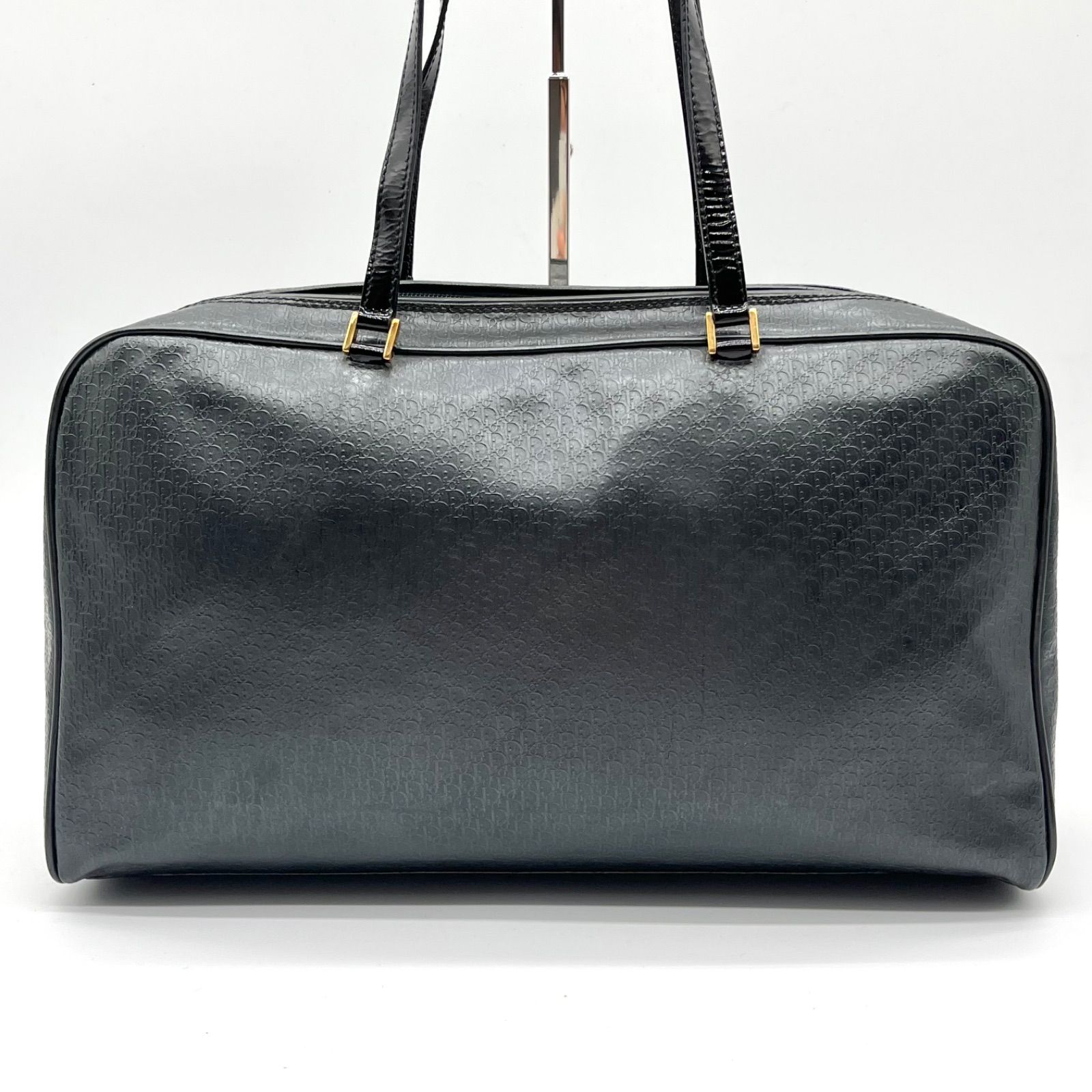 美品◎Christian Dior クリスチャンディオール トロッター柄 レザー 