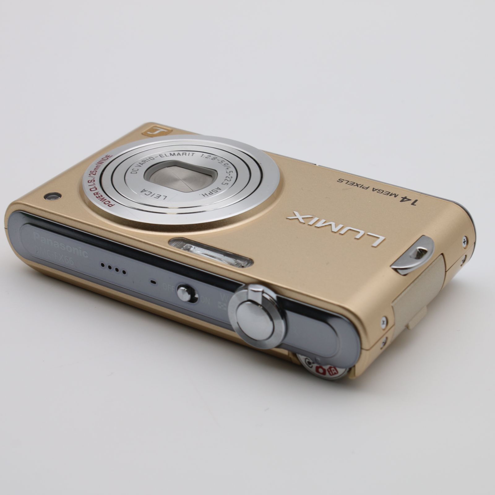 【美品】　Panasonic LUMIX DMC-FX66 デジカメ　ゴールド 極上品】 Panasonic LUMIX DMC-FX66 ゴールド デジタルカメラ