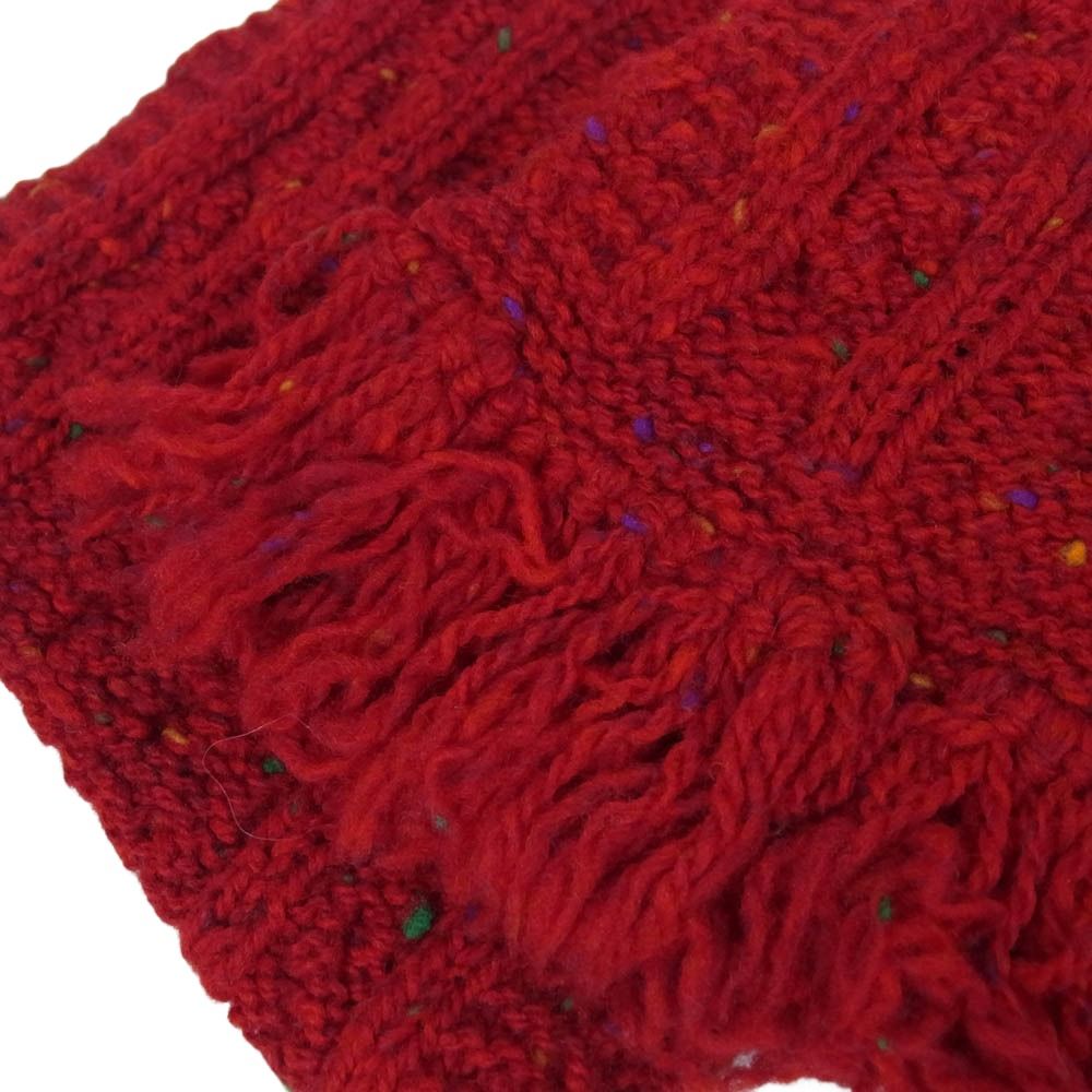 美品 INVERALLAN ハンドニットガウン 茶タグ INVERALLAN インバーアラン 茶タグ HANDKNIT MUFFLER ハンドニット