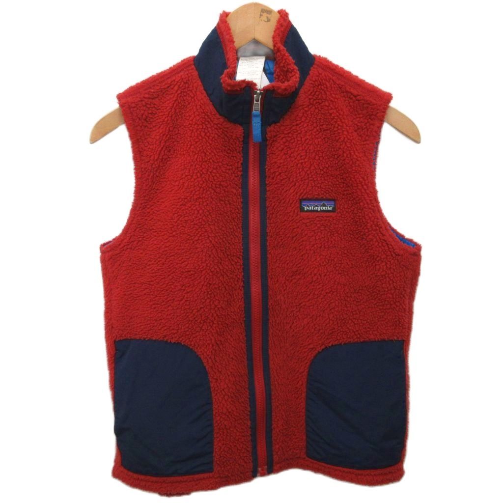 パタゴニア Patagonia レトロX フリースベスト キッズ L 赤 レッド 65618FA14