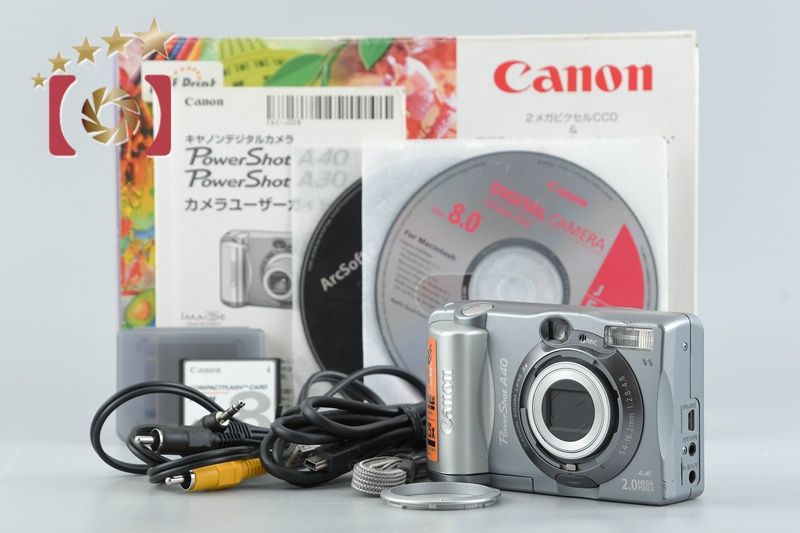 中古】Canon キヤノン PowerShot A40 シルバー コンパクトデジタル