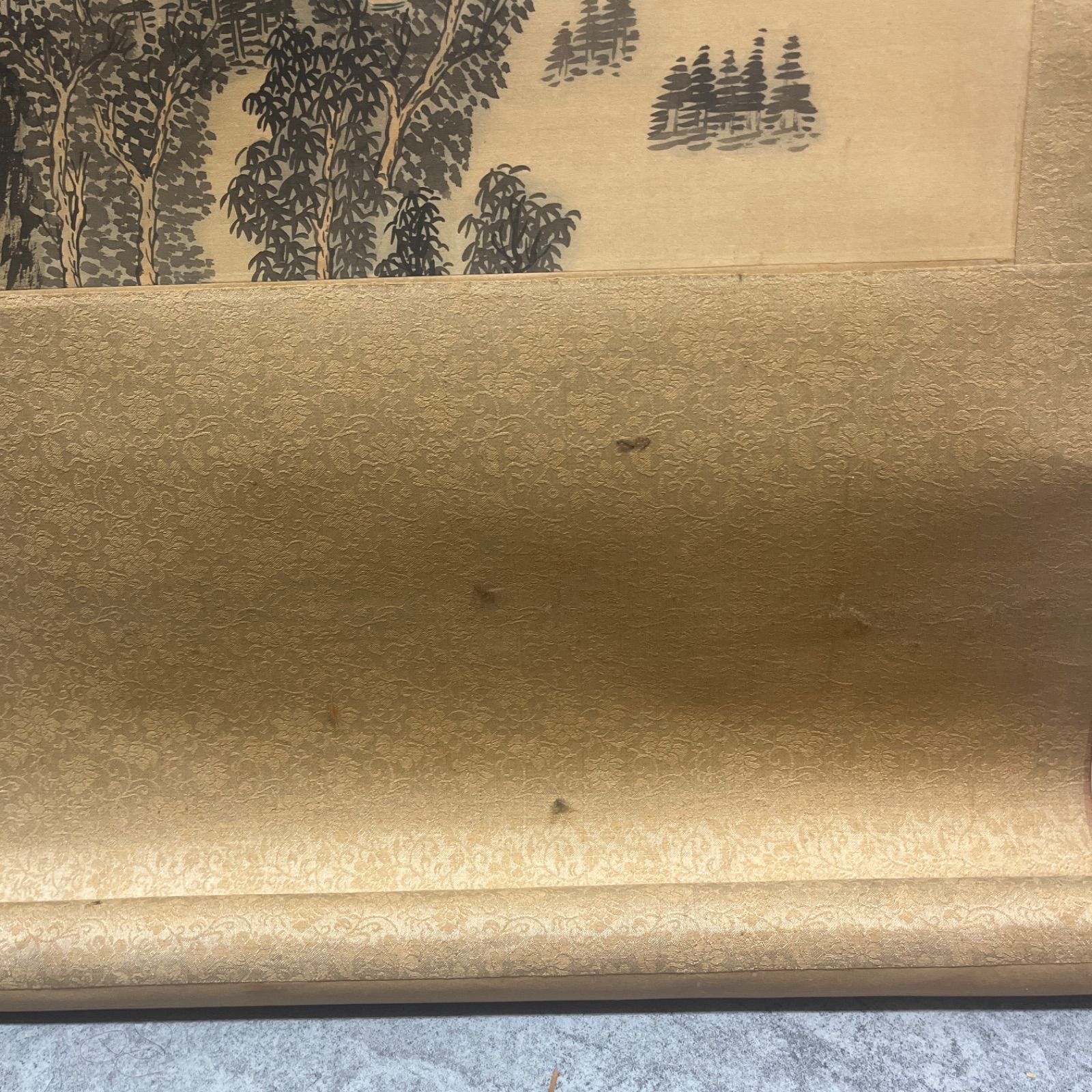 希少】掛軸 風景画 漢文 中国 骨董・民芸品 - メルカリ