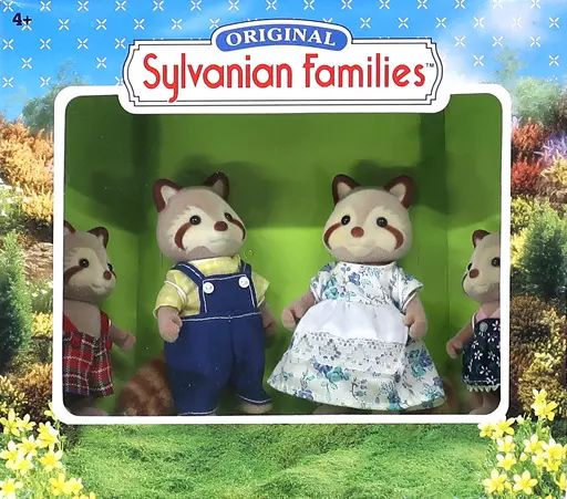 【中古】おもちゃ MULBERRY RACCOON FAMILY -アライグマファミリー- 「シルバニアファミリー」