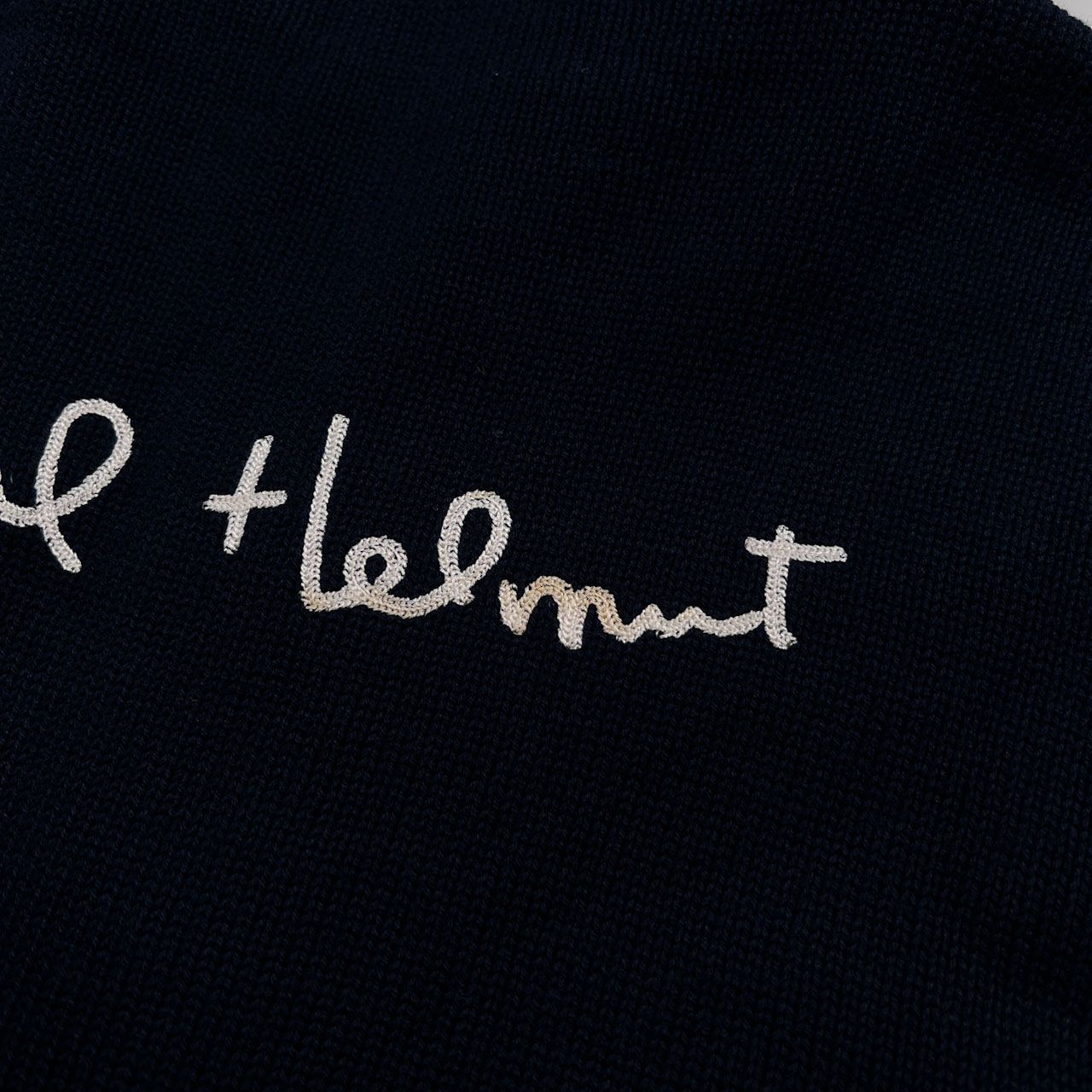 KarlHelmut カールヘルム レタードワッペン ジップアップ コットン