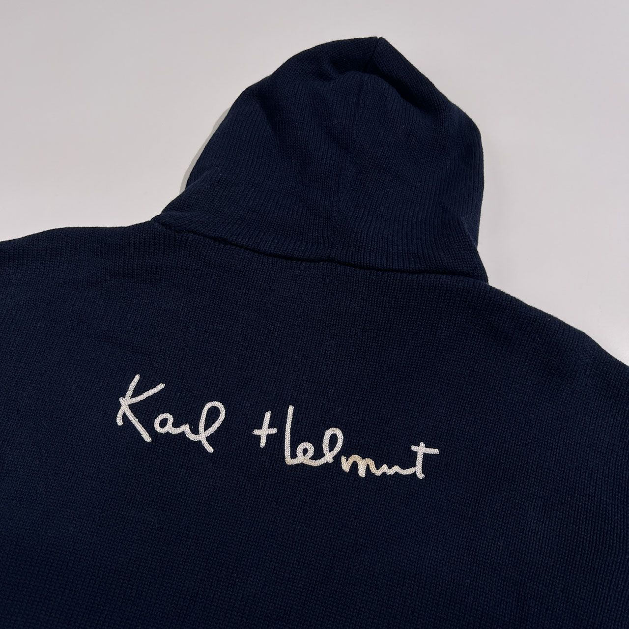 KarlHelmut カールヘルム レタードワッペン ジップアップ コットン