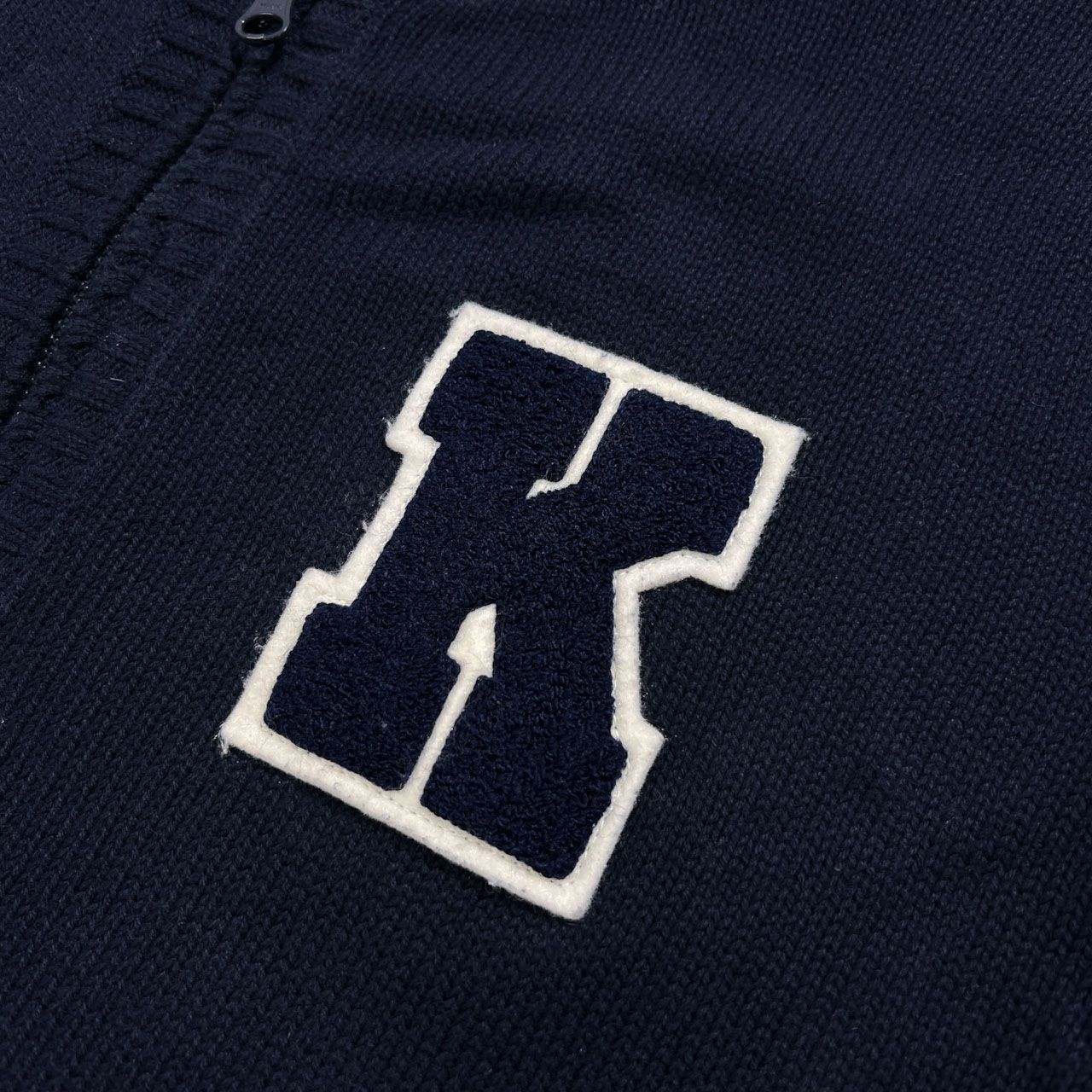 KarlHelmut カールヘルム レタードワッペン ジップアップ コットン