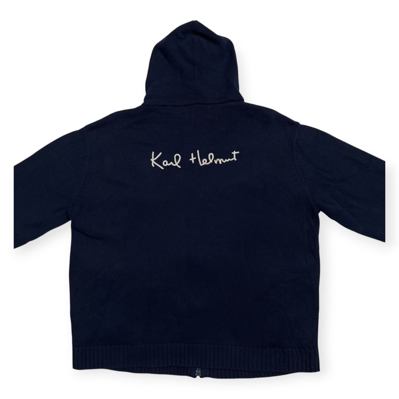 KarlHelmut カールヘルム レタードワッペン ジップアップ コットン