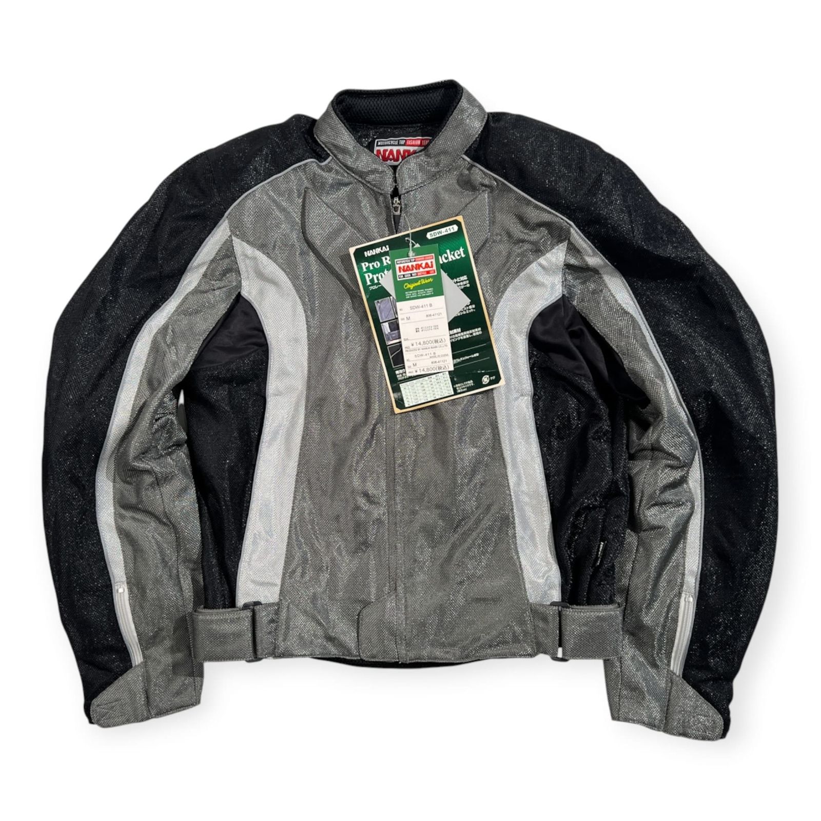 NANKAI バイク用ライディングジャケット グレー/ブラック メッシュ 未使用品 南海部品 NANKAI ナンカイ SDW-411 メッシュ ライディング