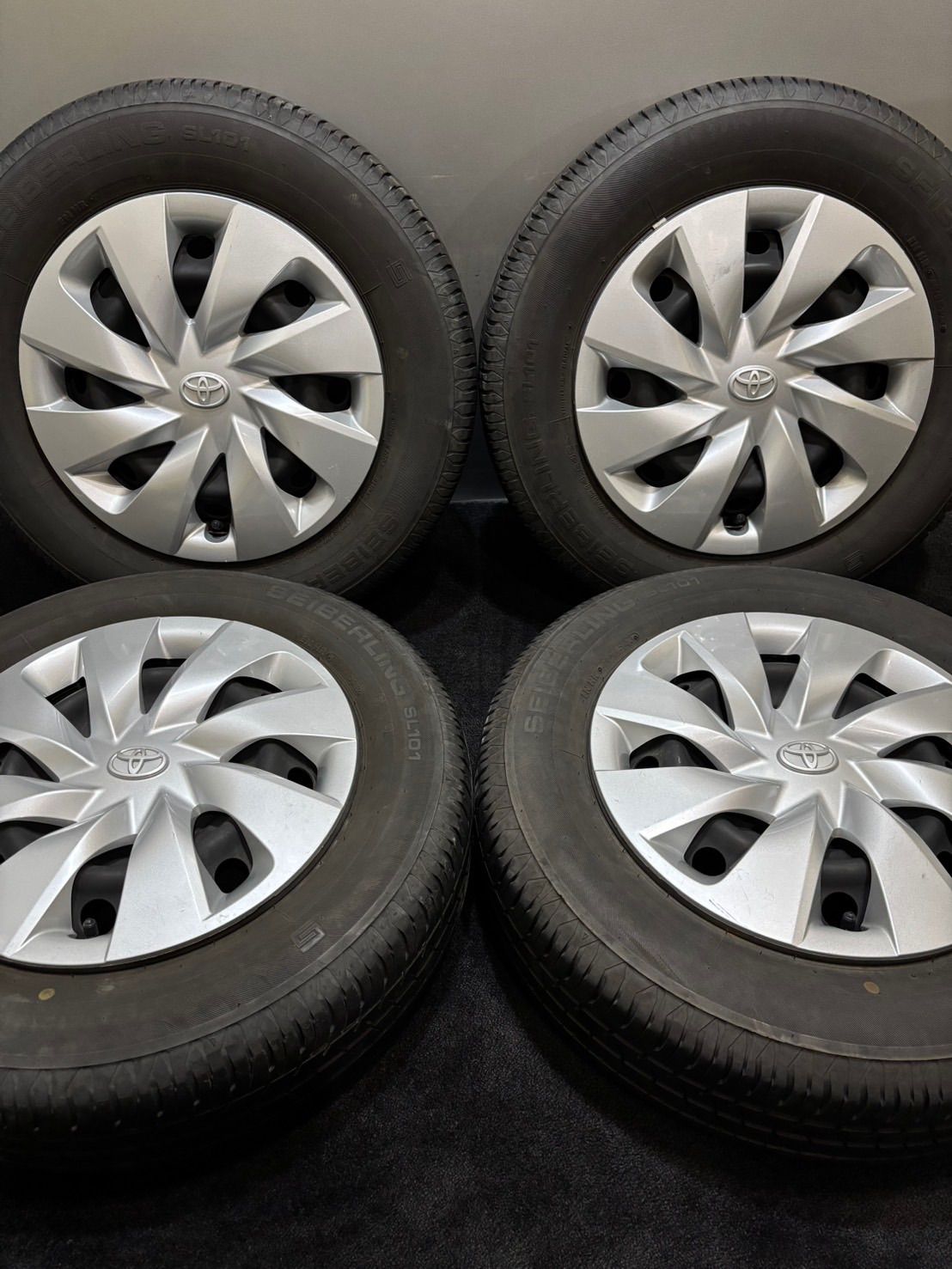 ☆175/70R14 SEIBERLING/SL101 23年製 トヨタ 純正 スチール 14インチ