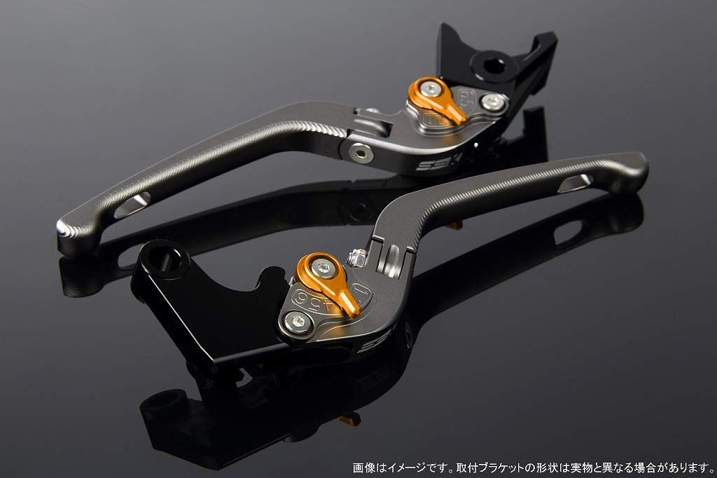 新品 SSK アジャストレバー 3D可倒式 レバー本体カラー:マットチタン アジャスターカラー:マットゴールド YZF-R1 2009-2014 LVDM041TM-GD 13,358円