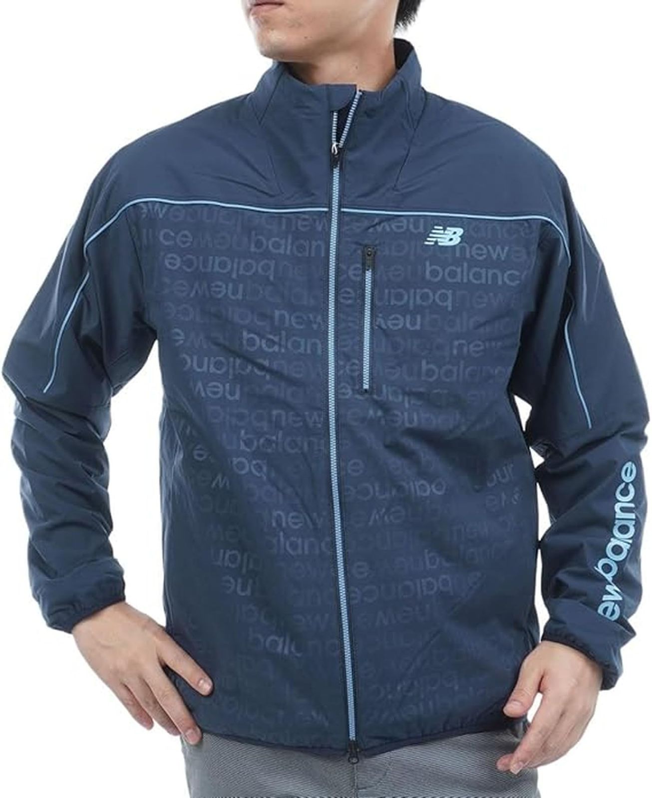 新品 [ニューバランス] ゴルフ メンズ 中綿 フルジップブルゾン (ストレッチ性・撥水性) / 012-5220004 121_ネイビー 5 [L]