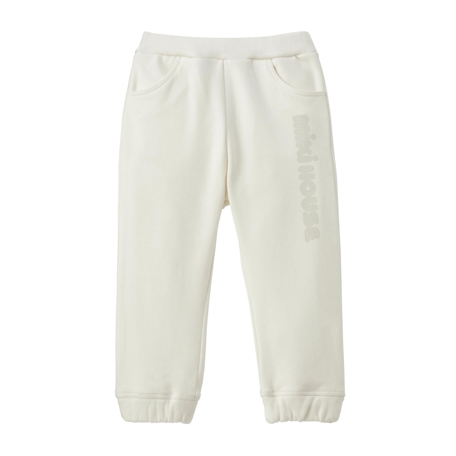 新品 [ミキハウス] WEB限定 ロゴパンツ ロングパンツ ズボン ロゴ 無地 男の子 女の子 ベビー キッズ 子供服 通園 通学 10-3219-680 80cm 白 7,934円