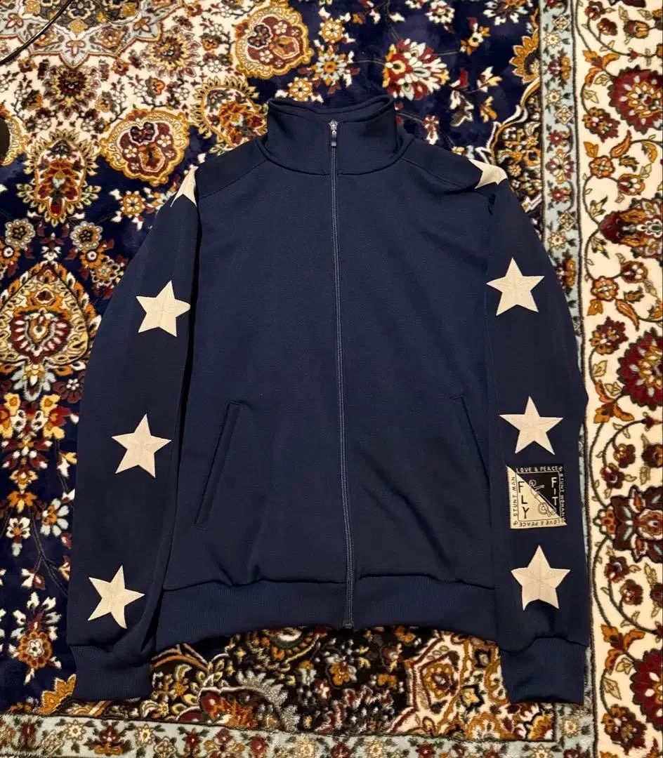 KAPITAL スムース ジャージ スタントマン & ウィメンズ トラック ジャケット ネイビー