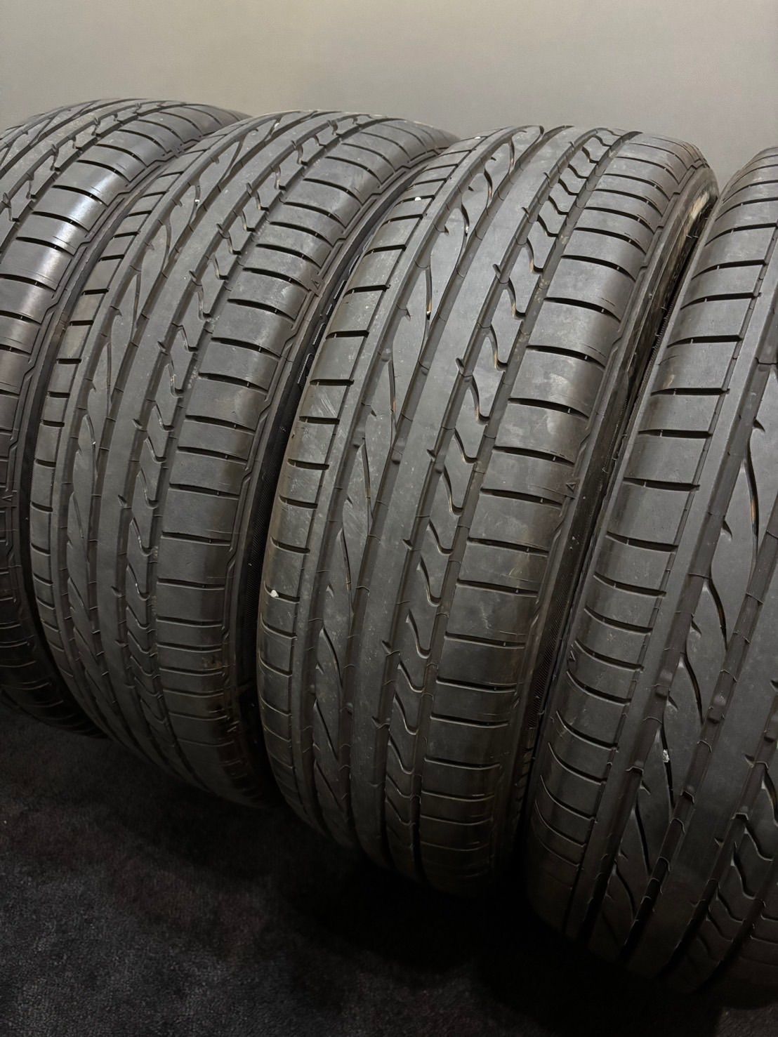 ★165/50R16 BRIDGESTONE/POTENZA RE050A 22年製 夏タイヤ サマータイヤ 4本 ブリヂストン N-BOX スペーシア タント (4-M200)