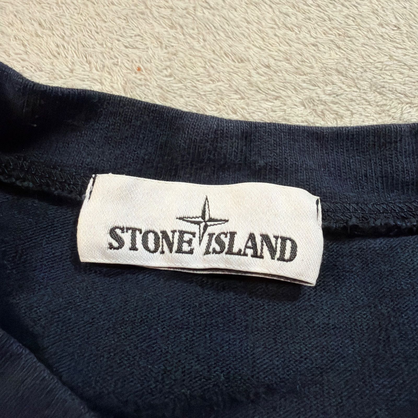 美品 ストーンアイランド ネイビー 長袖Tシャツ ロンT 691562358 M 