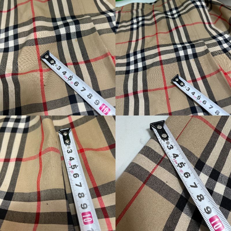 BURBERRYS 秋冬 ウール ノバチェック プリーツスカート9 M ベージュ バーバリー ノバチェック プリーツスカート ロング ウール ベージュ