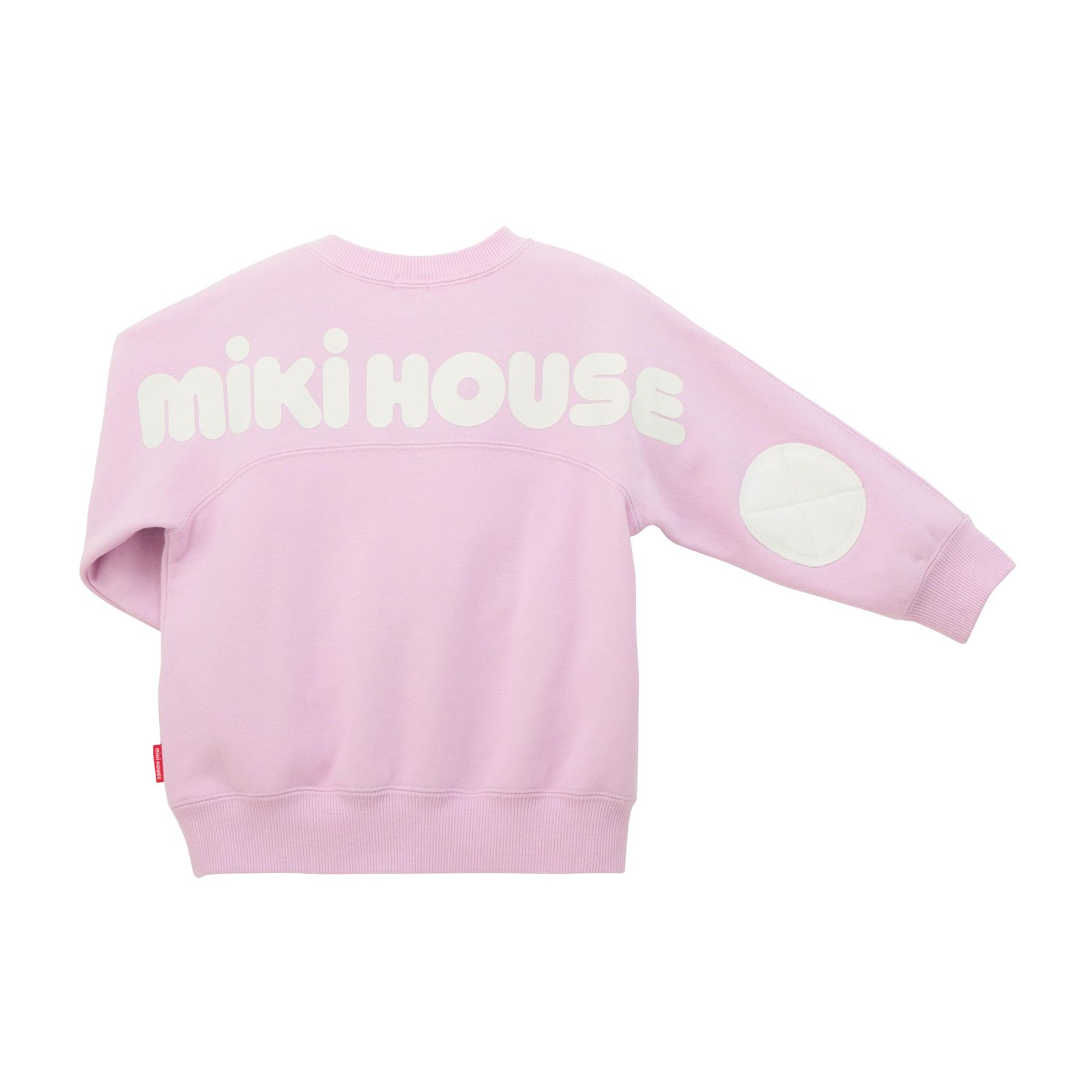 新品 [ミキハウス] WEB限定 バックロゴトレーナー スウェット 長袖 ロゴ 無地 男の子 女の子 ベビー キッズ 子供服 通園 通学 10-5624-141 120cm ラベンダー