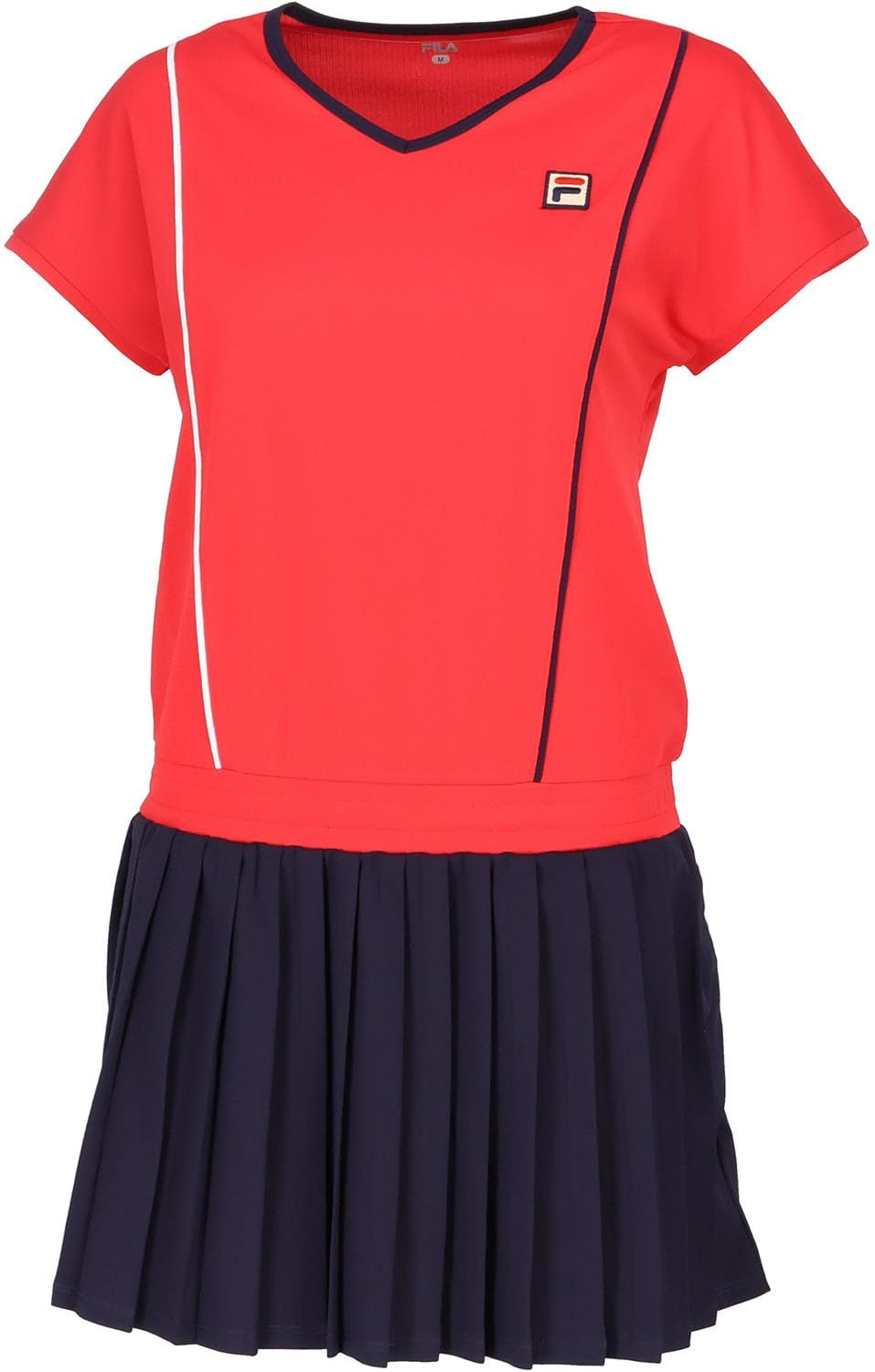 新品 FILA TENNIS(フィラ テニス) テニス スカート ワンピース 吸水速乾 UV ステインガード VL2940 フィラレッド M