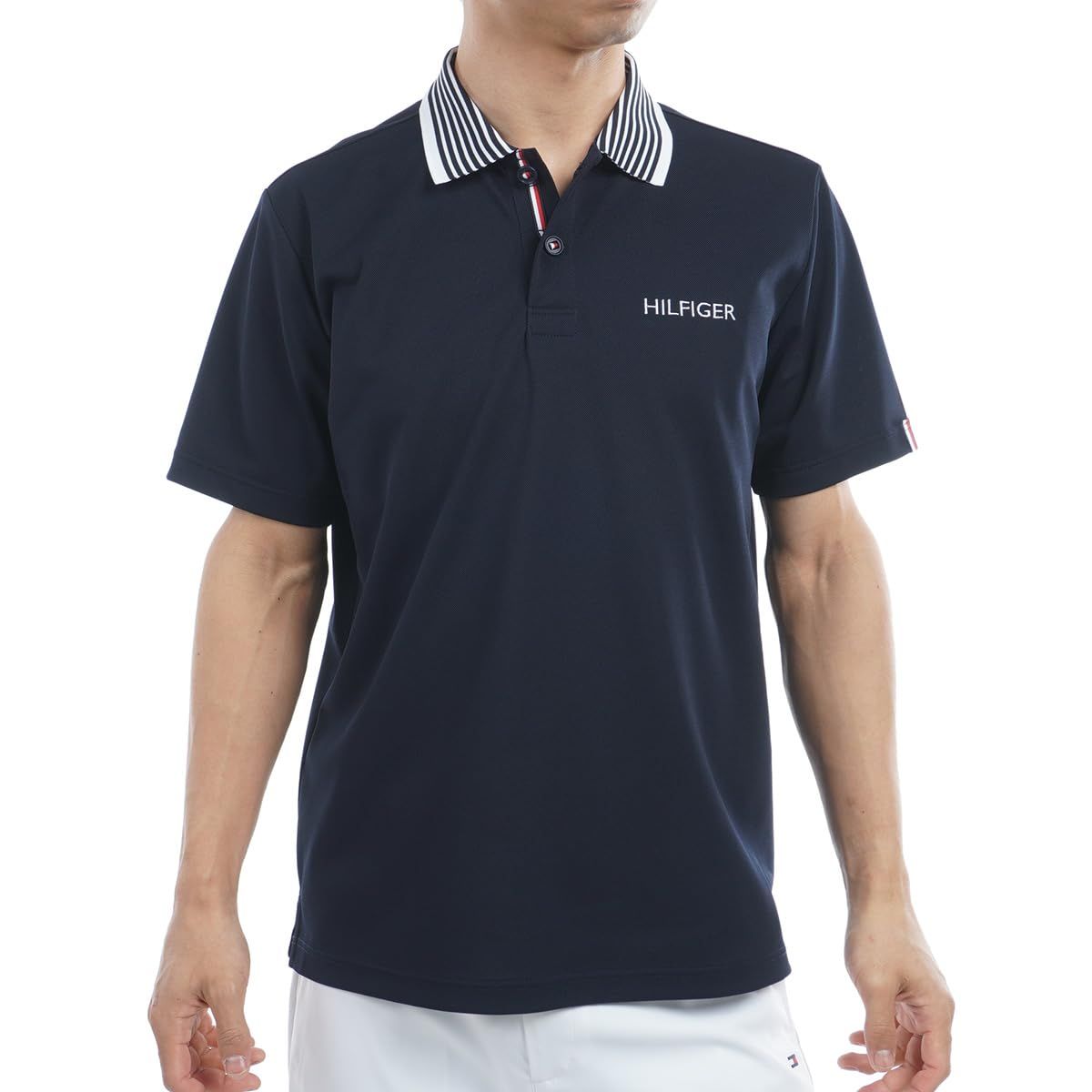 新品 TOMMY HILFIGER GOLF(トミーヒルフィガー ゴルフ) カラー杢鹿の子 半袖ポロシャツ THMA533