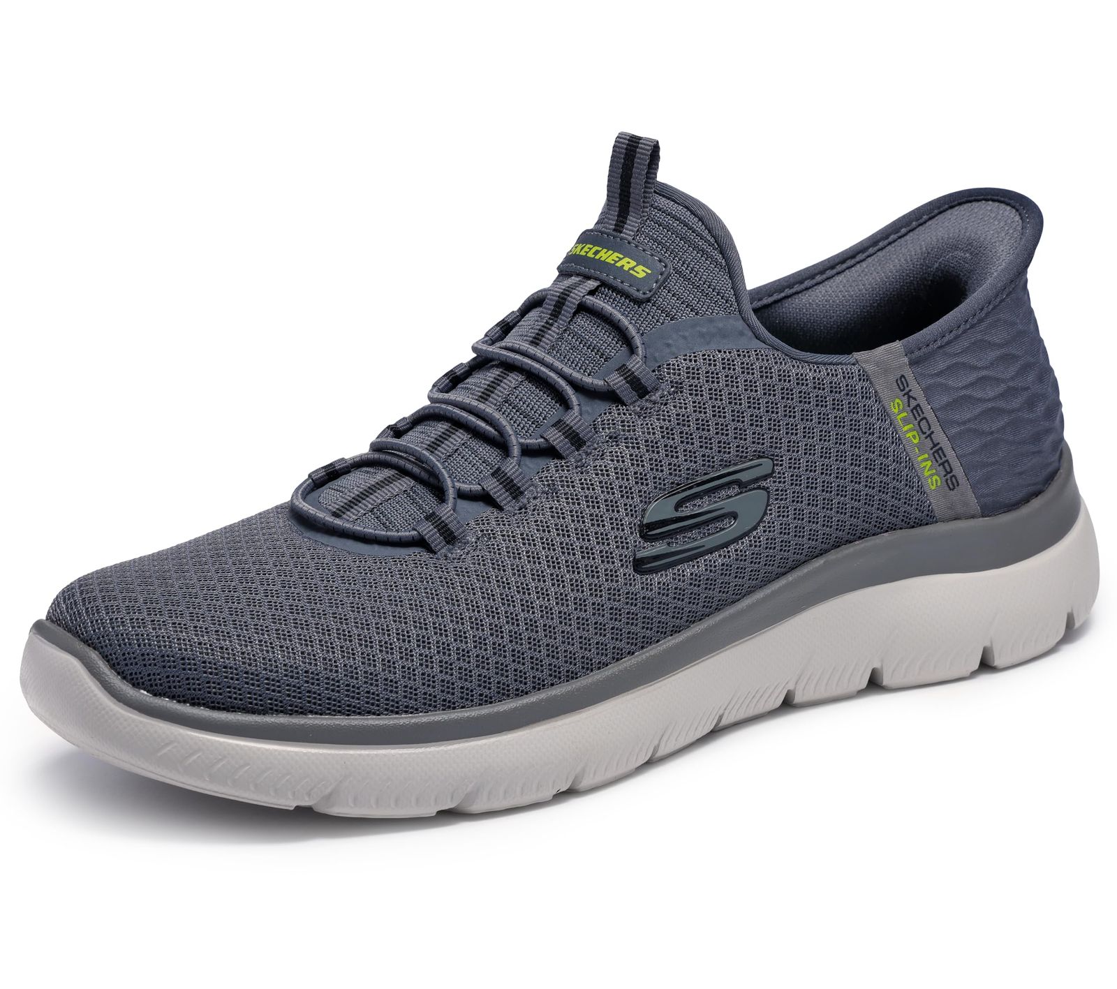新品 Skechers (スケッチャーズ) メンズ 232457 Char スニーカー チャコール 8.5 Wide