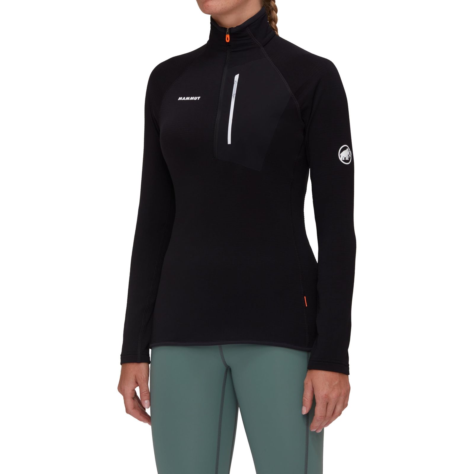 新品 [マムート] エナジー ライト ミッドレイヤー ハーフ ジップ プル アジアンフィット ウィメンズ/Aenergy Light ML Half Zip Pull AF Women 1014-05511 black