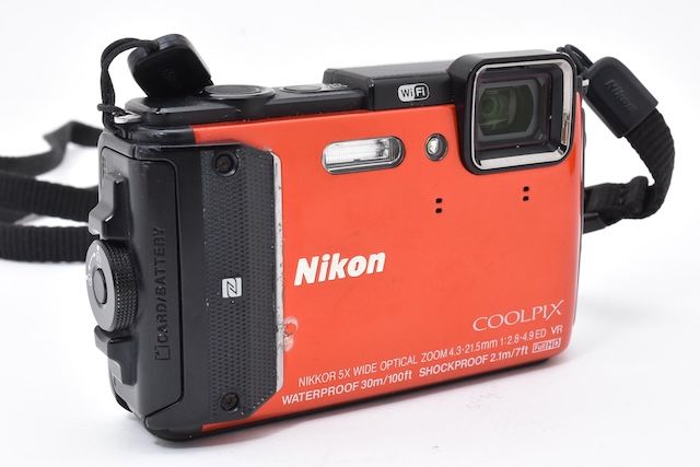 並品＞ Nikon デジタルカメラ COOLPIX AW130 オレンジ - メルカリ