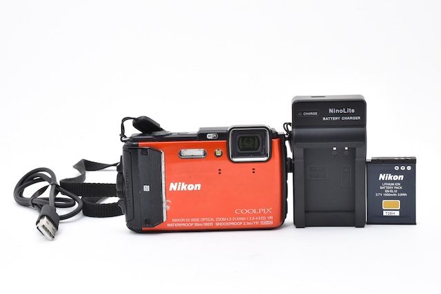並品＞ Nikon デジタルカメラ COOLPIX AW130 オレンジ - メルカリ